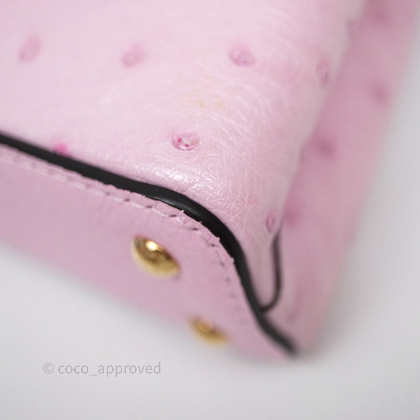 Louis Vuitton Taurillon Capucines Nano Pink in Ostrich