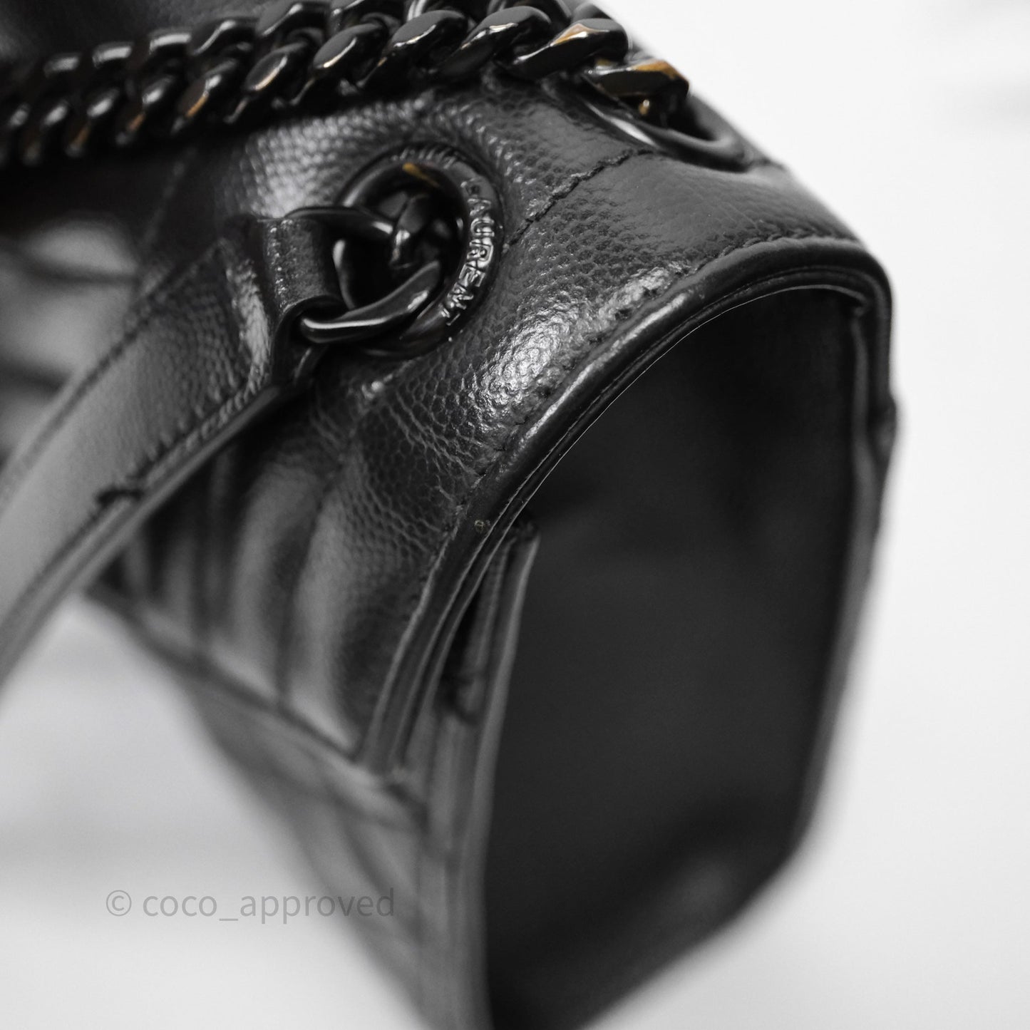 Saint Laurent Envelope Medium So Black Caviar