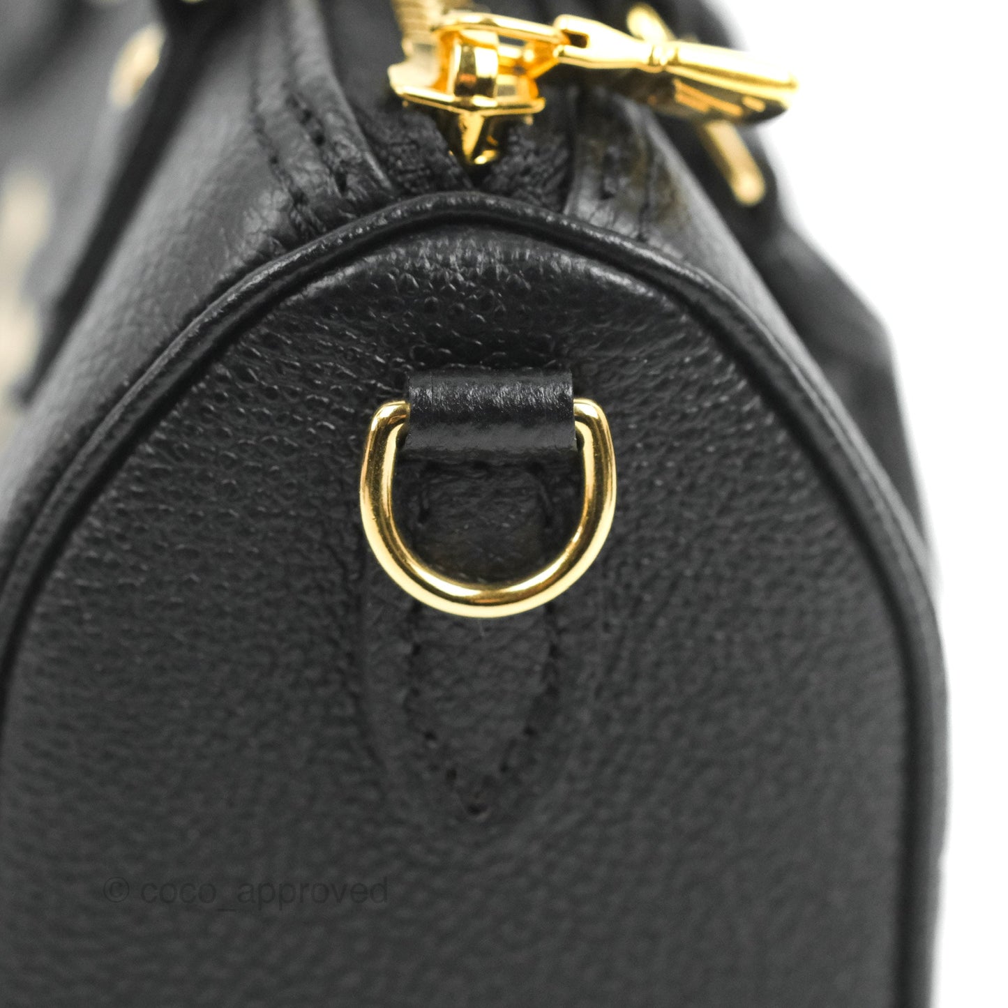 Louis Vuitton Nano Speedy Monogram Empreinte Black