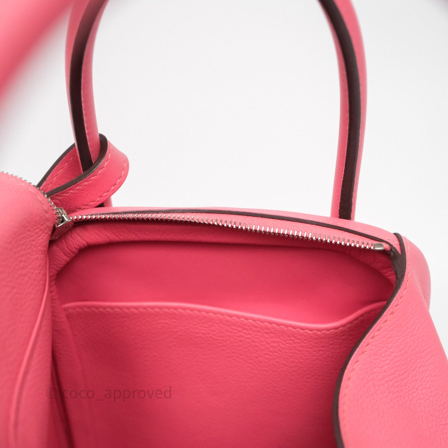 Hermès Lindy 26 Rose Azalée 8W Evercolor Palladium Hardware