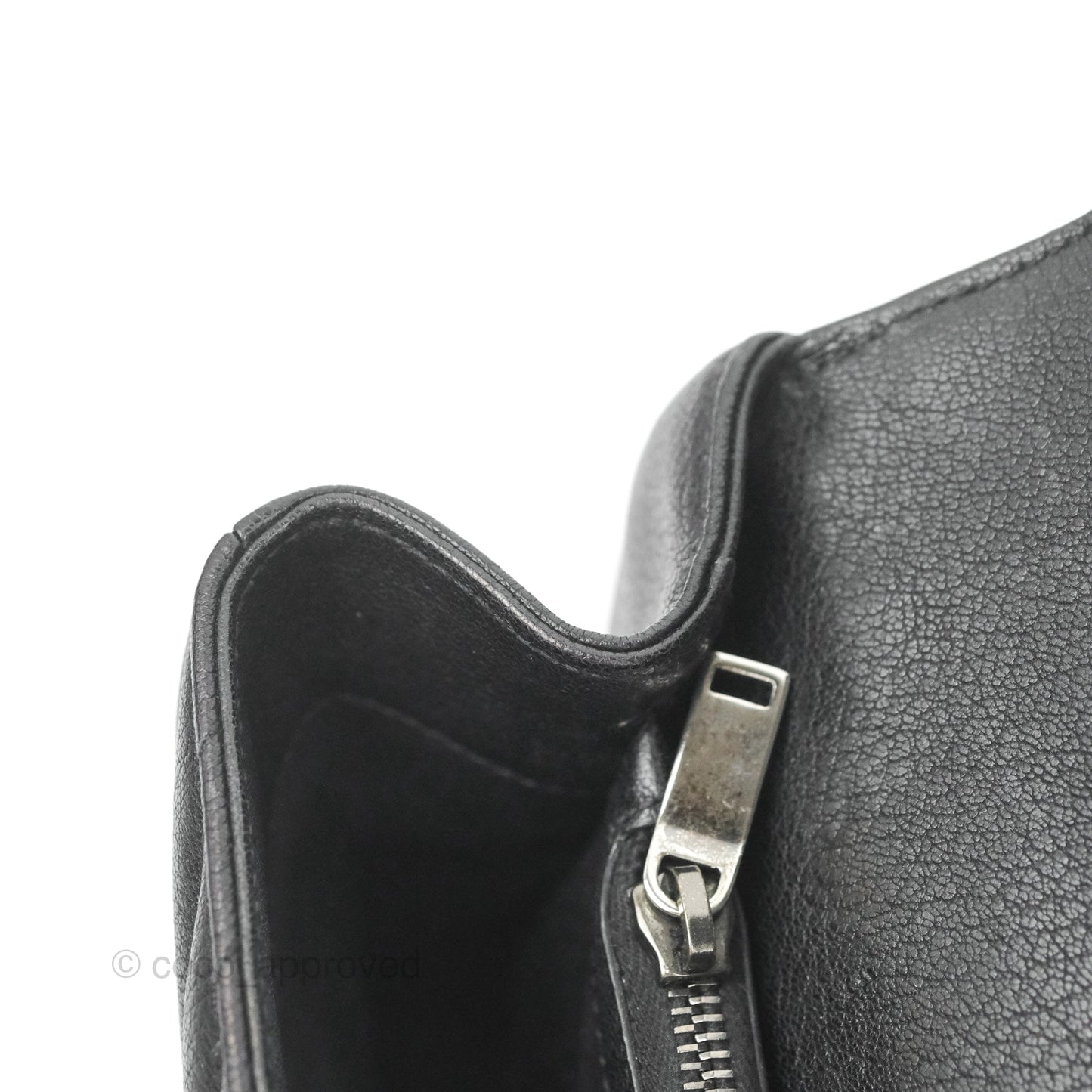 Saint Laurent Chevron Medium College Black Chain Bag Ruthenium Hardware