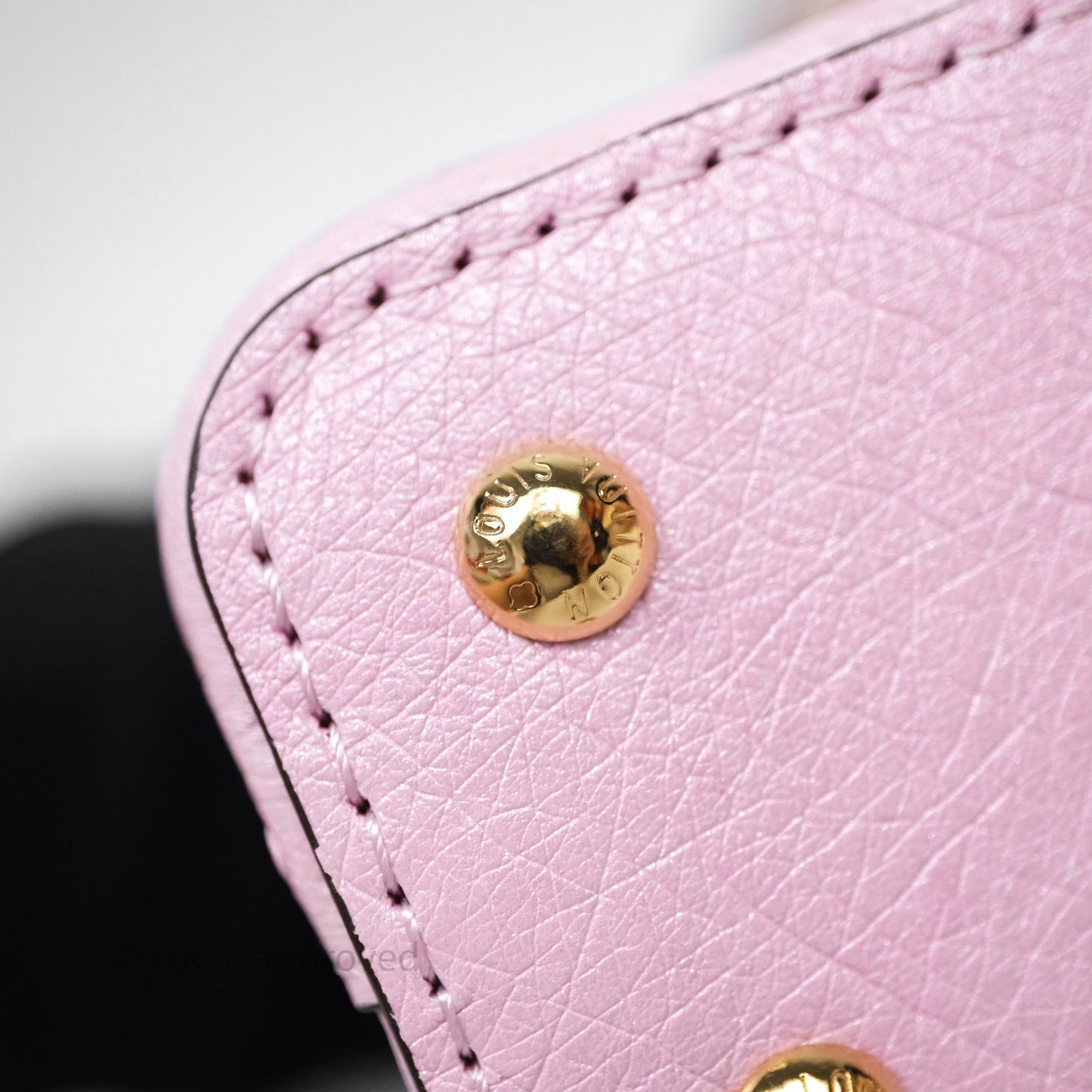 Louis Vuitton Taurillon Capucines Nano Pink in Ostrich
