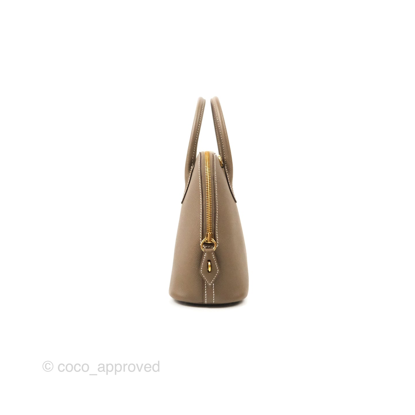 Hermès Bolide 1923 25 Etoupe Epsom Gold Hardware
