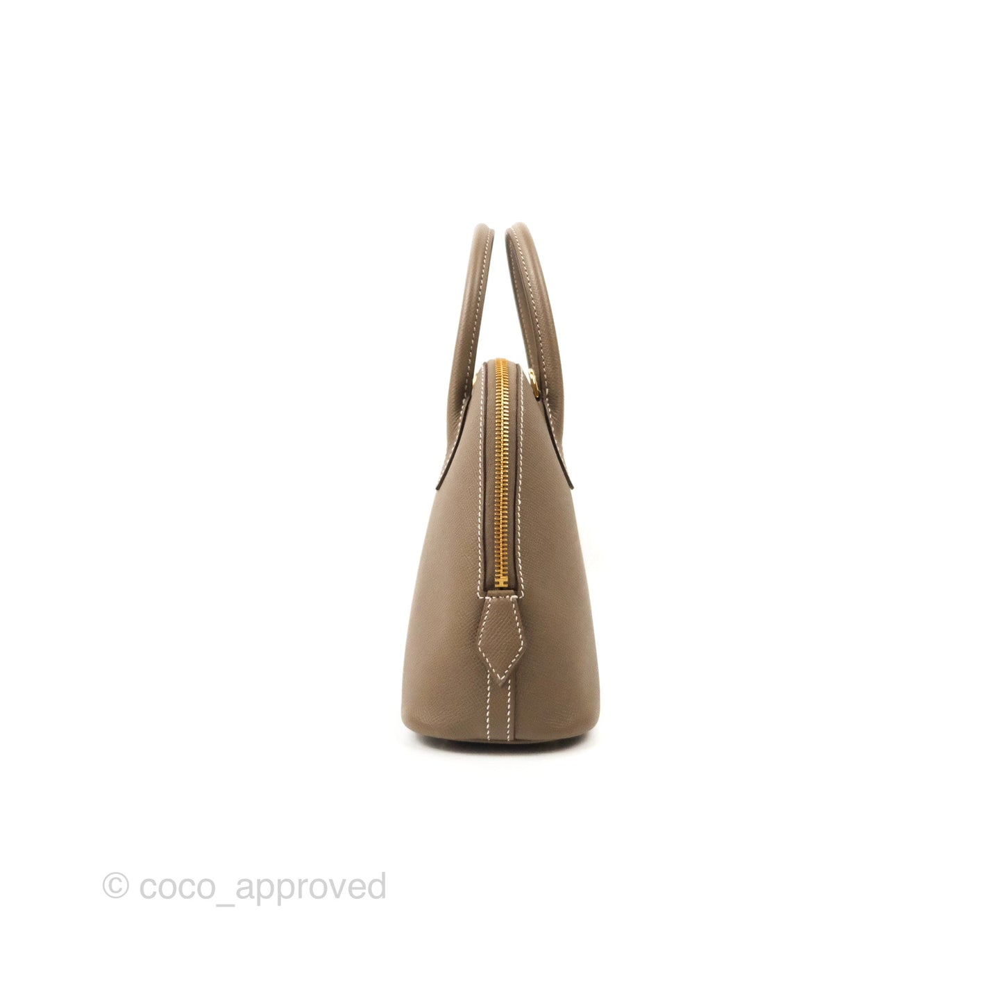 Hermès Bolide 1923 25 Etoupe Epsom Gold Hardware