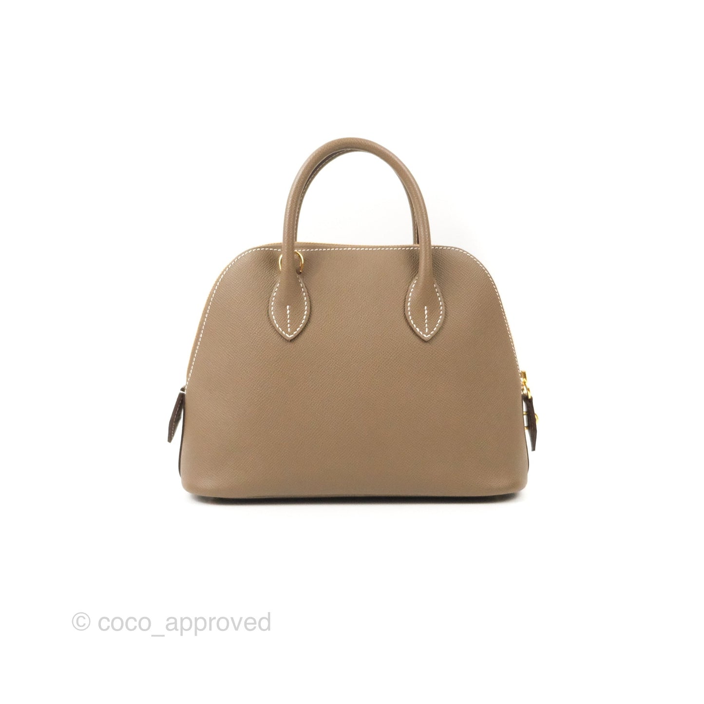 Hermès Bolide 1923 25 Etoupe Epsom Gold Hardware