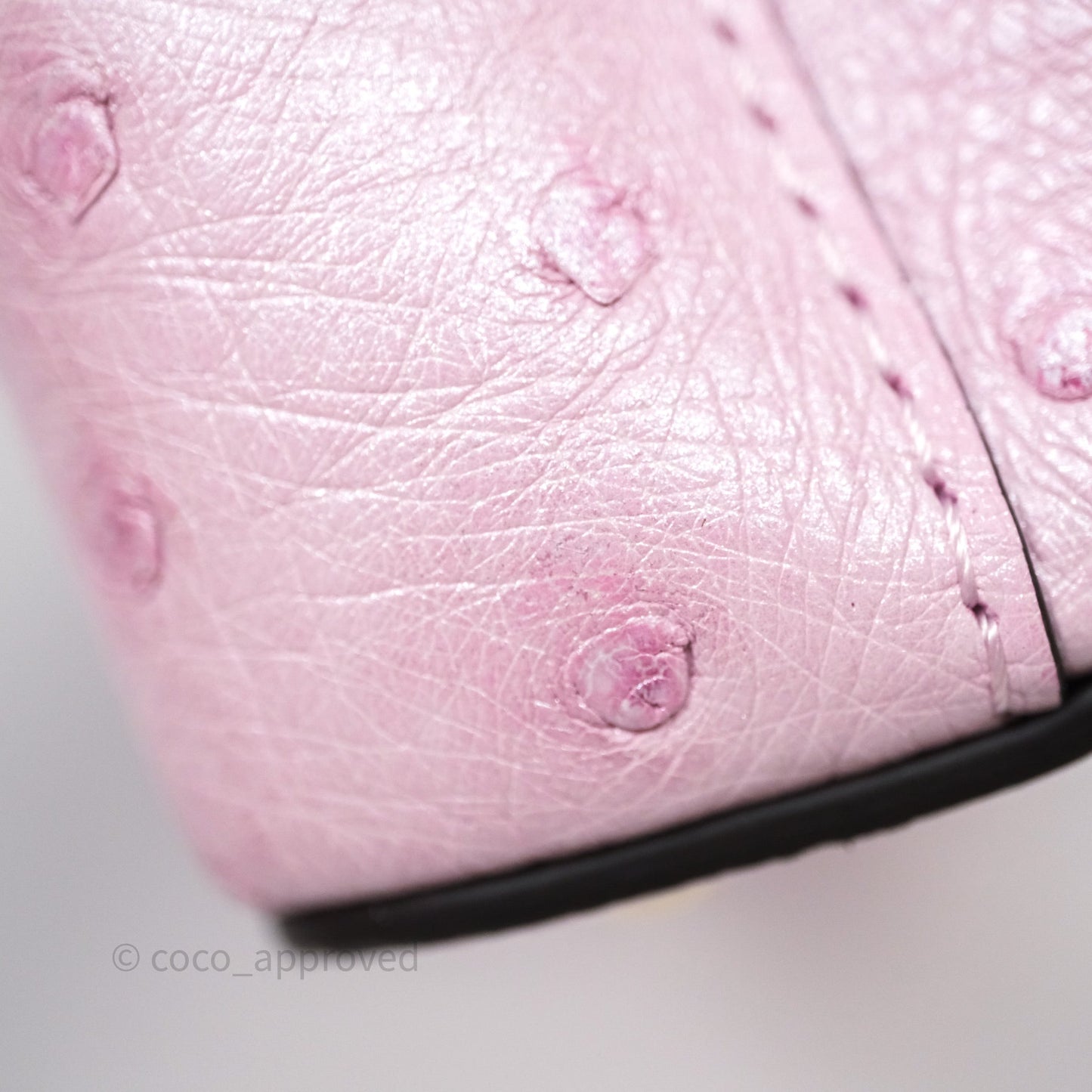 Louis Vuitton Taurillon Capucines Nano Pink in Ostrich