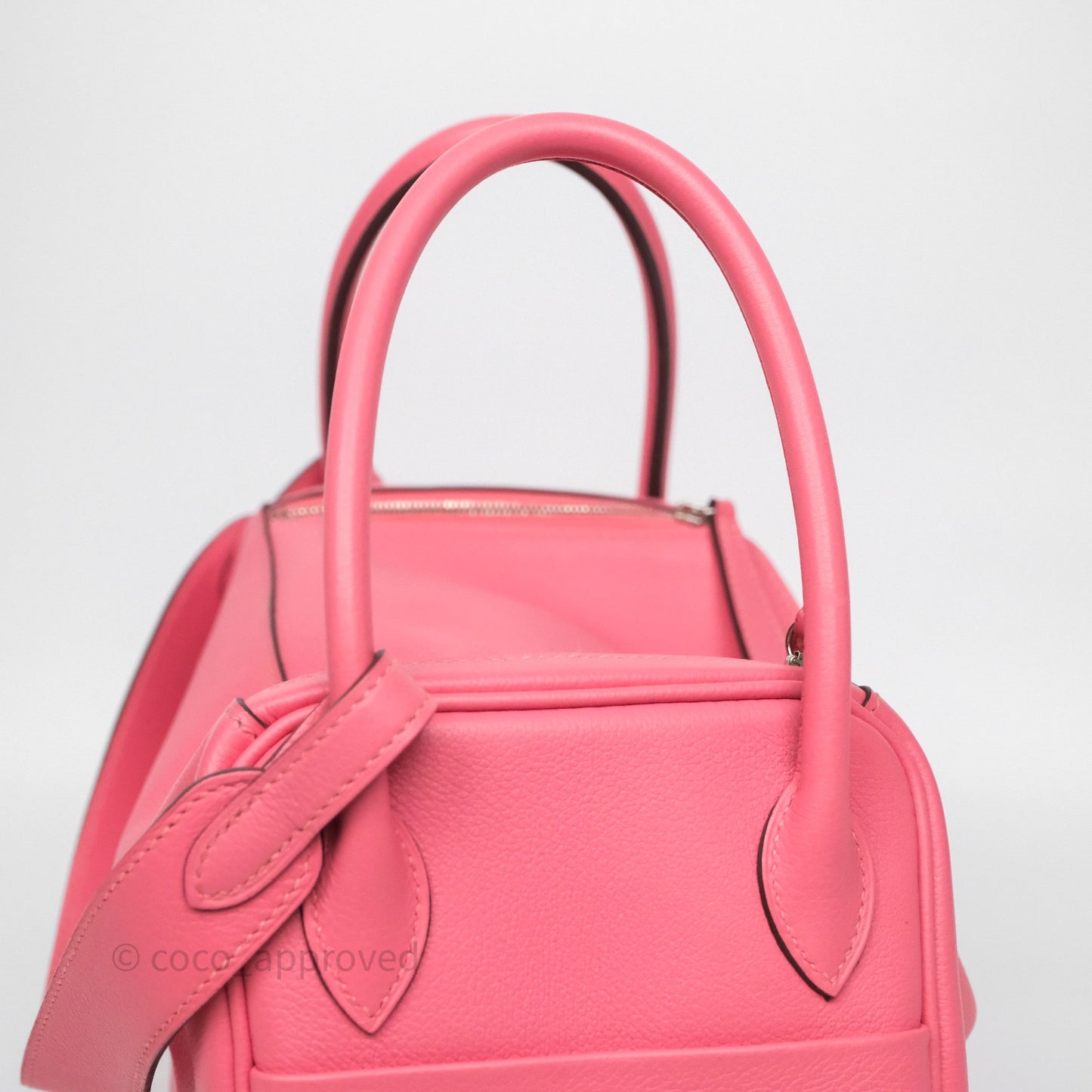 Hermès Lindy 26 Rose Azalée 8W Evercolor Palladium Hardware