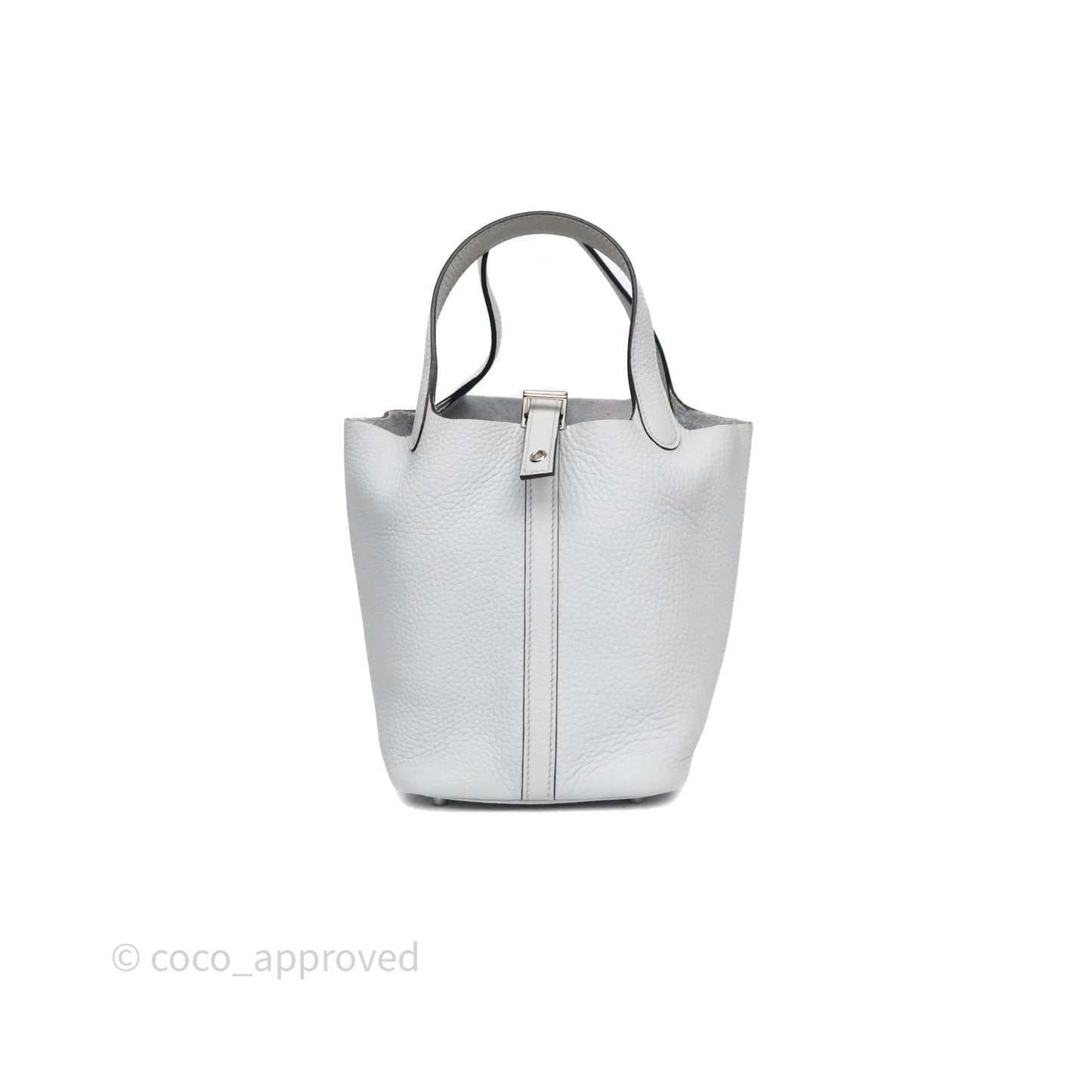 Hermès Picotin Lock 18 Bleu Pale 08 Clemence Palladium Hardware