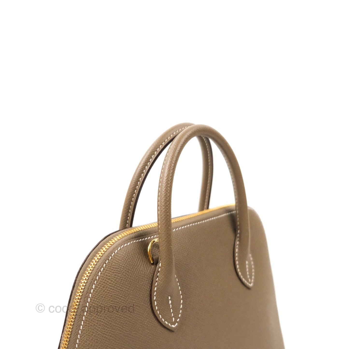 Hermès Bolide 1923 25 Etoupe Epsom Gold Hardware