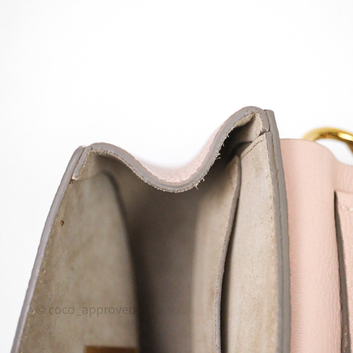 Chloe Mini Drew Crossbody Bag Pink Grained Leather