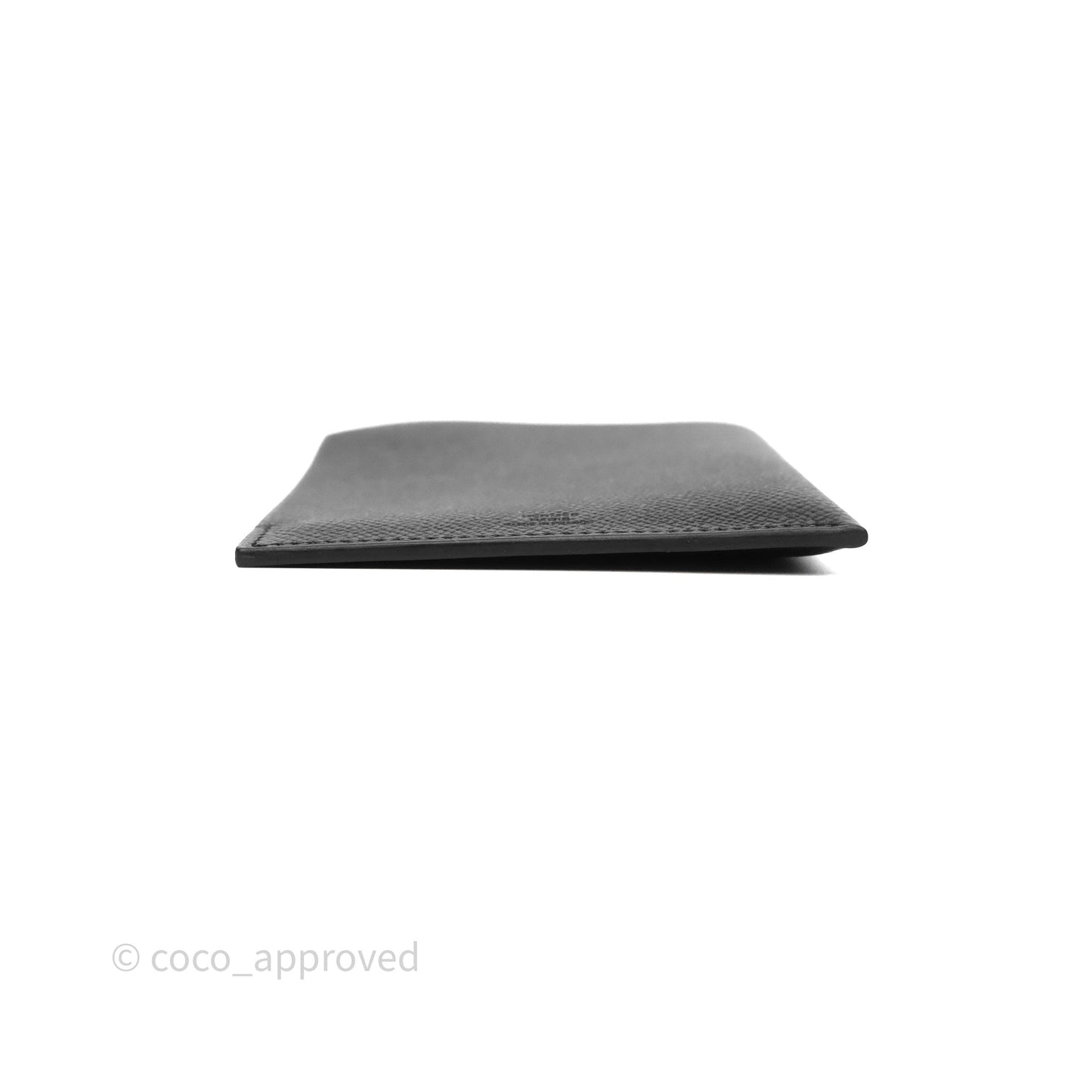 Hermès Tarmac Passport Holder Black Noir 89 Epsom