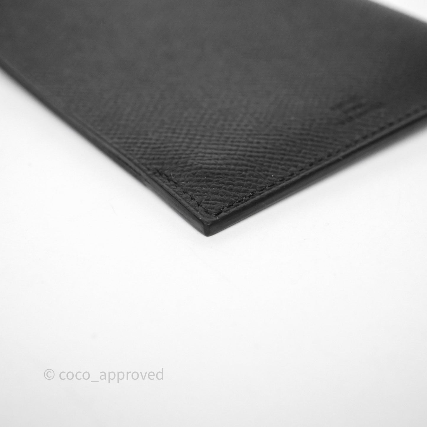 Hermès Tarmac Passport Holder Black Noir 89 Epsom