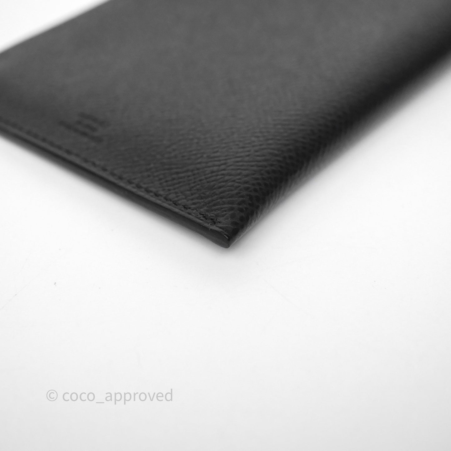 Hermès Tarmac Passport Holder Black Noir 89 Epsom