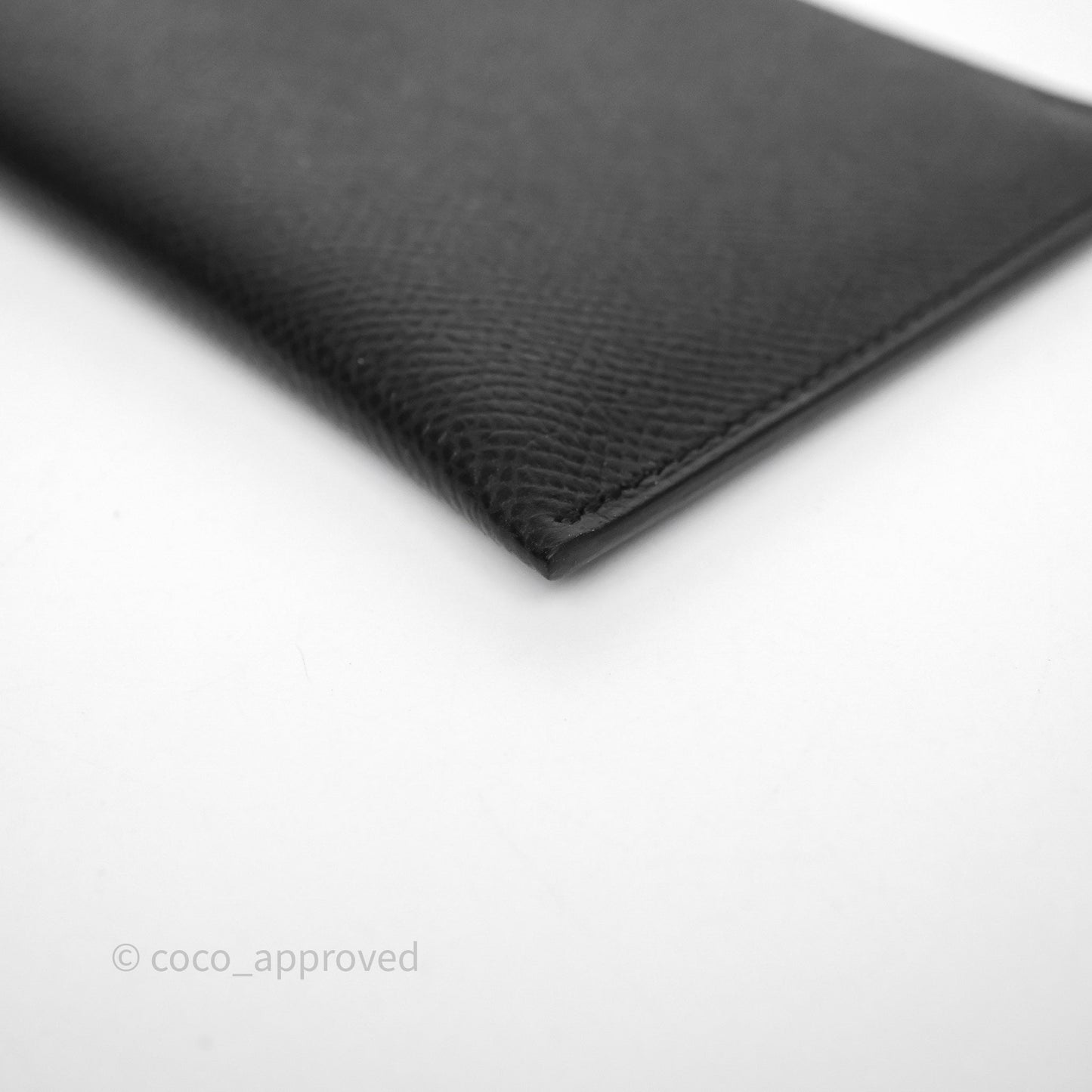 Hermès Tarmac Passport Holder Black Noir 89 Epsom