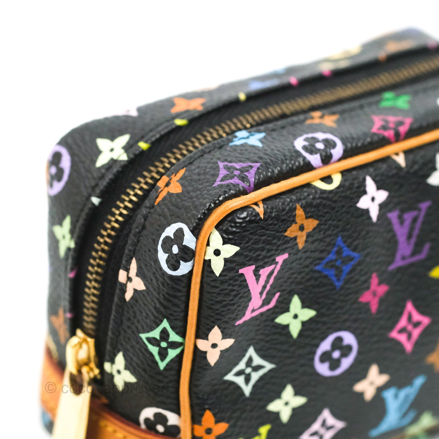 Louis Vuitton x Takashi Murakami Monogram Trousse Wapity Case Black