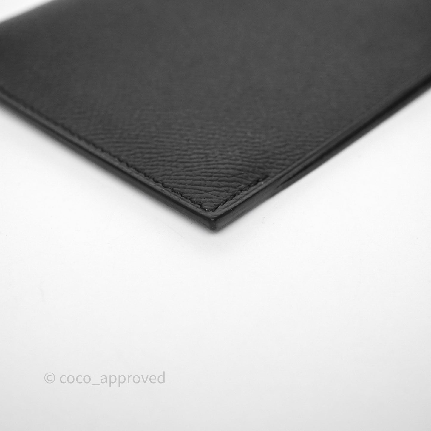 Hermès Tarmac Passport Holder Black Noir 89 Epsom