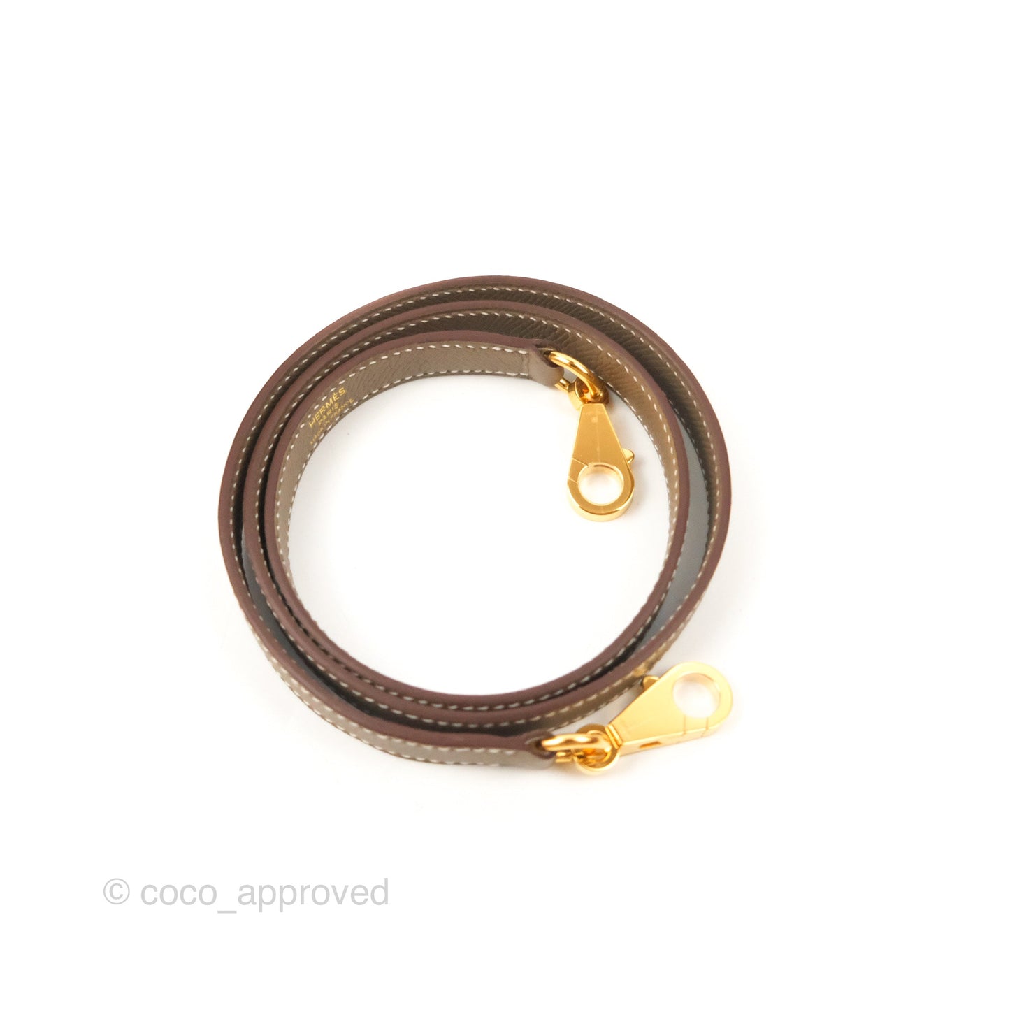 Hermès Bolide 1923 25 Etoupe Epsom Gold Hardware