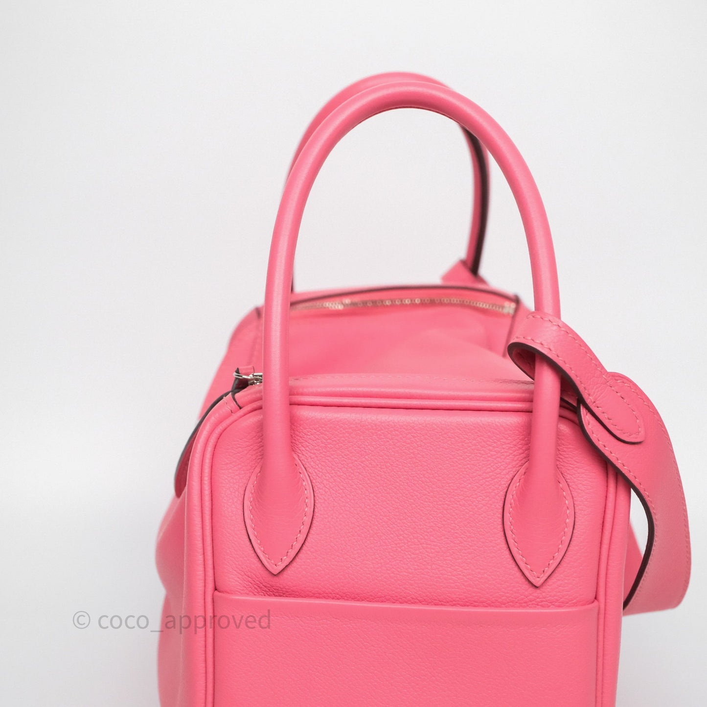 Hermès Lindy 26 Rose Azalée 8W Evercolor Palladium Hardware