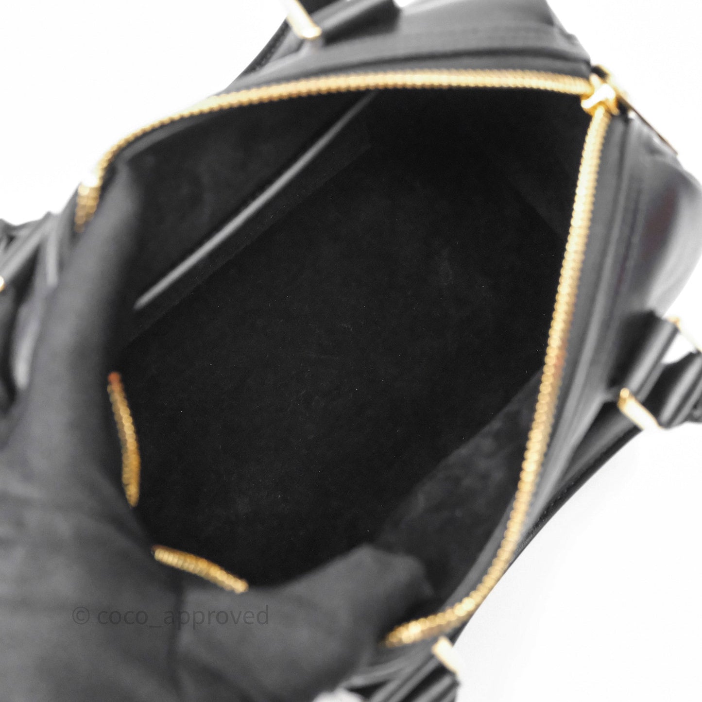 Celine Small Boston Bag Black Calfskin Gold Hardware