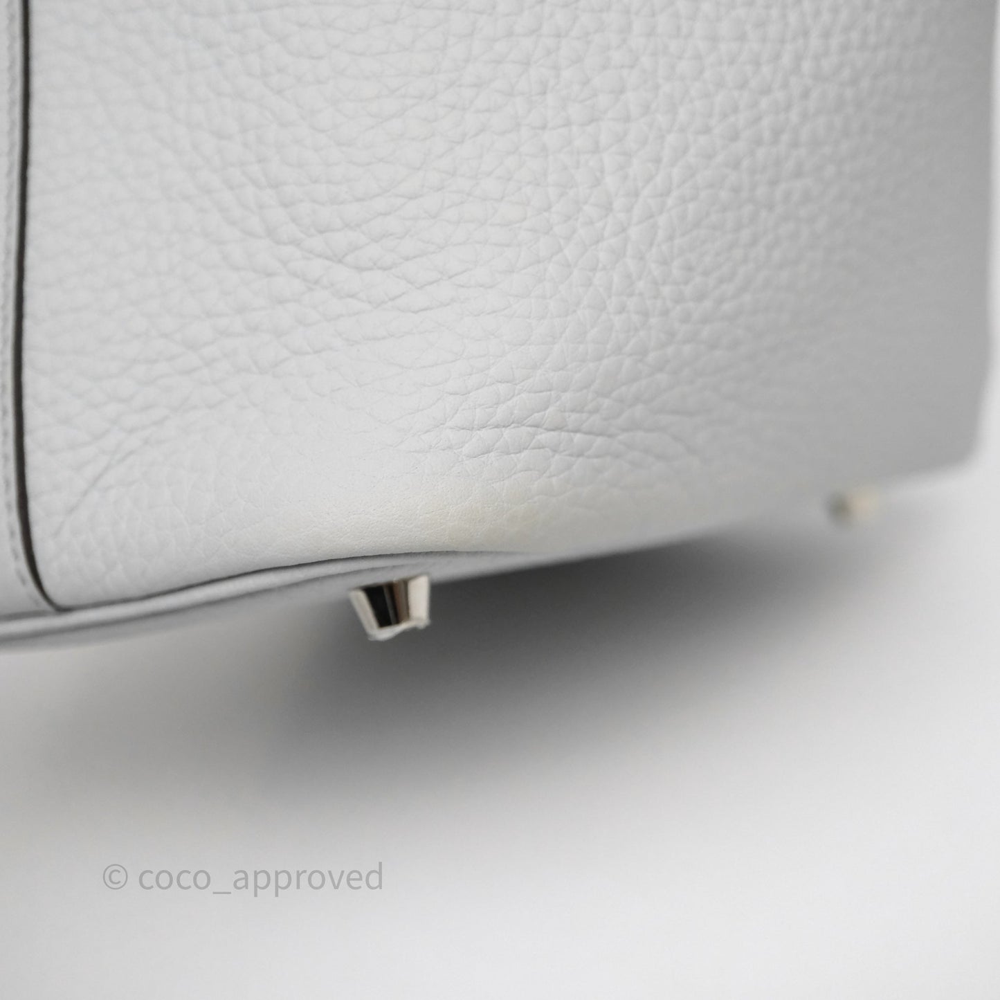 Hermès Picotin Lock 18 Bleu Pale 08 Clemence Palladium Hardware