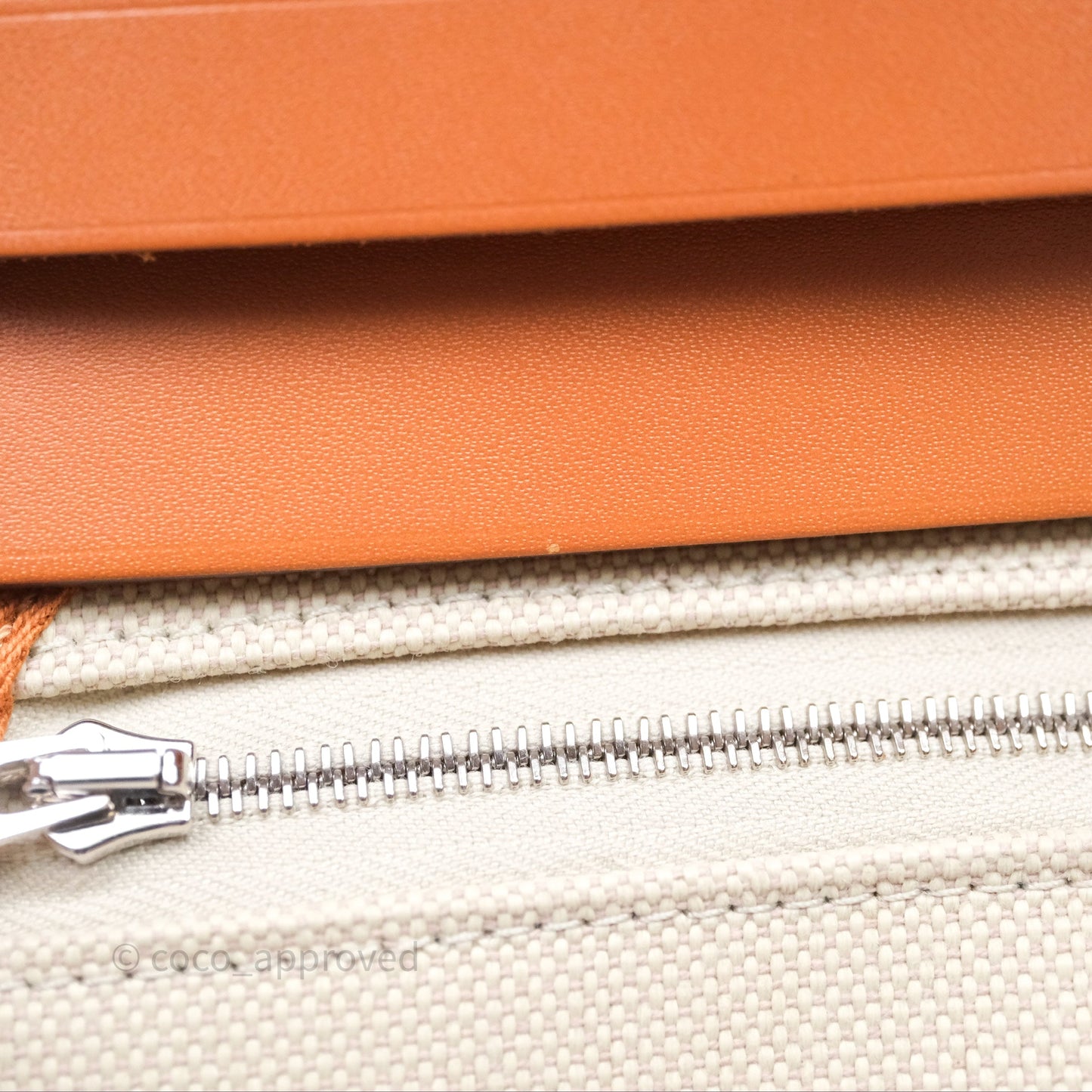 Hermès Herbag Zip 31 Retourne, Beton/Nature 8L Canvas Palladium Hardware