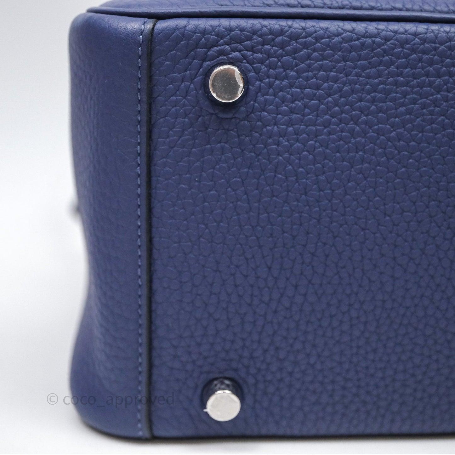Hermès Lindy 26 Clemence Bleu Encre M3 Palladium Hardware
