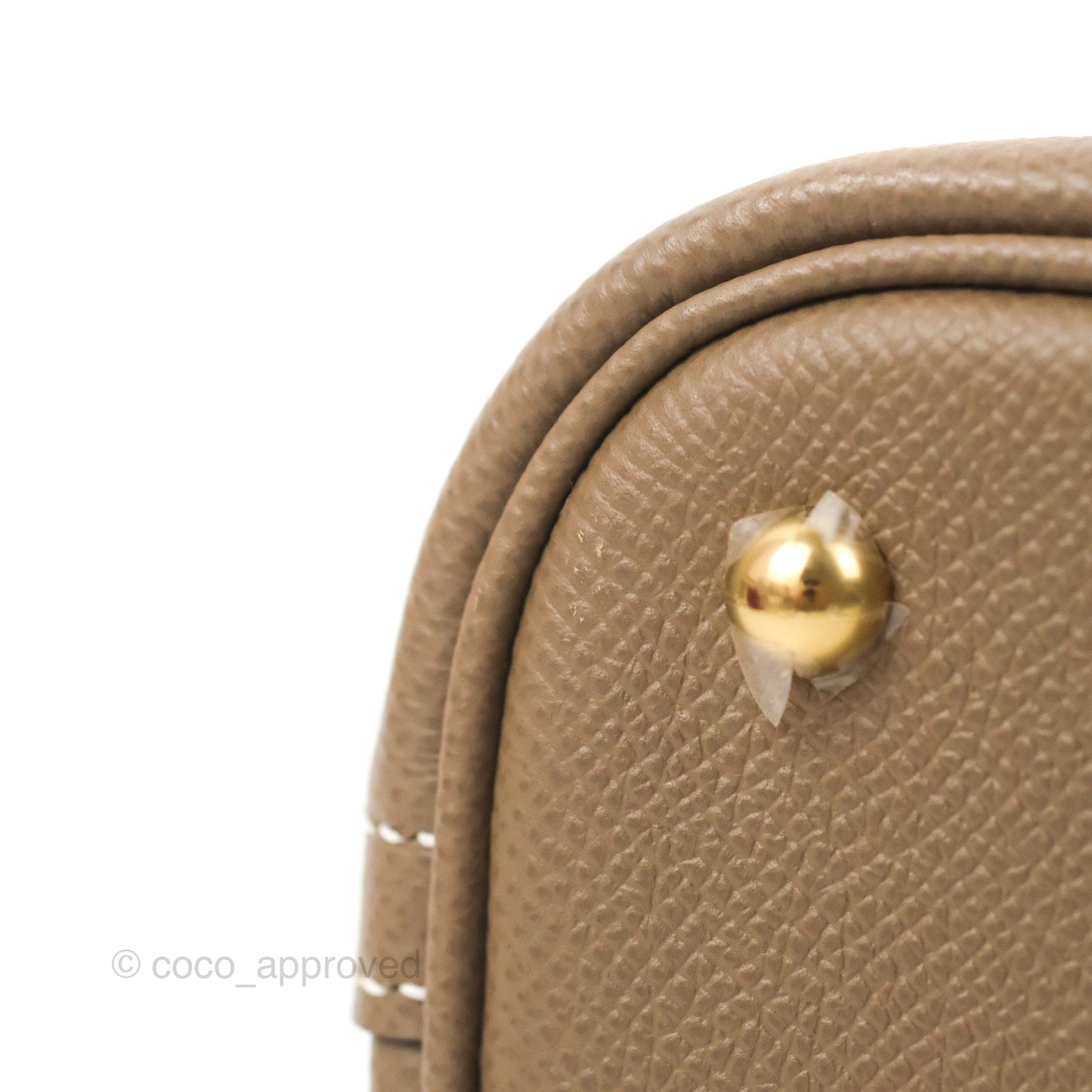 Hermès Bolide 1923 25 Etoupe Epsom Gold Hardware