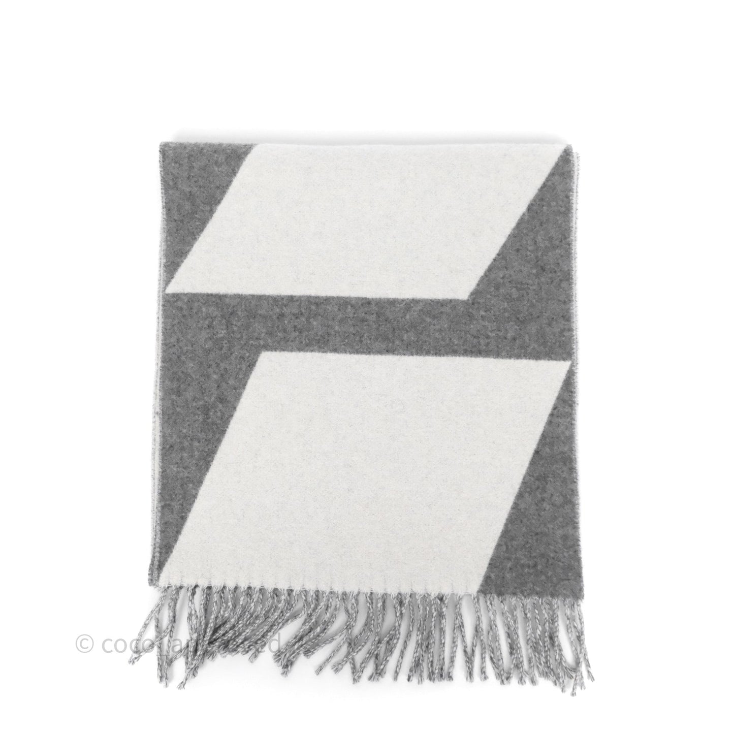 Hermès Casaque Optique Scarf 140 Grey
