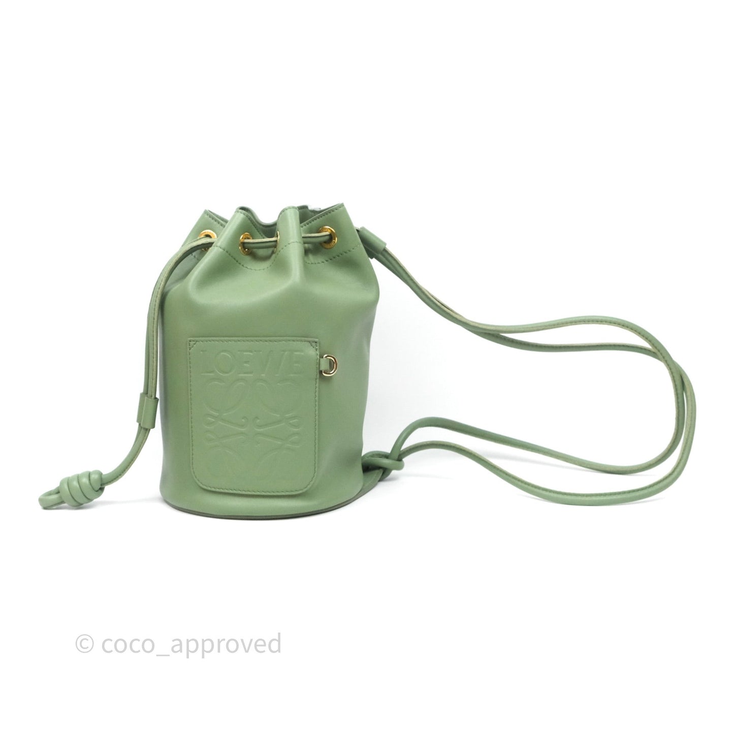 Loewe Sailor Backpack Green Gold Hardware