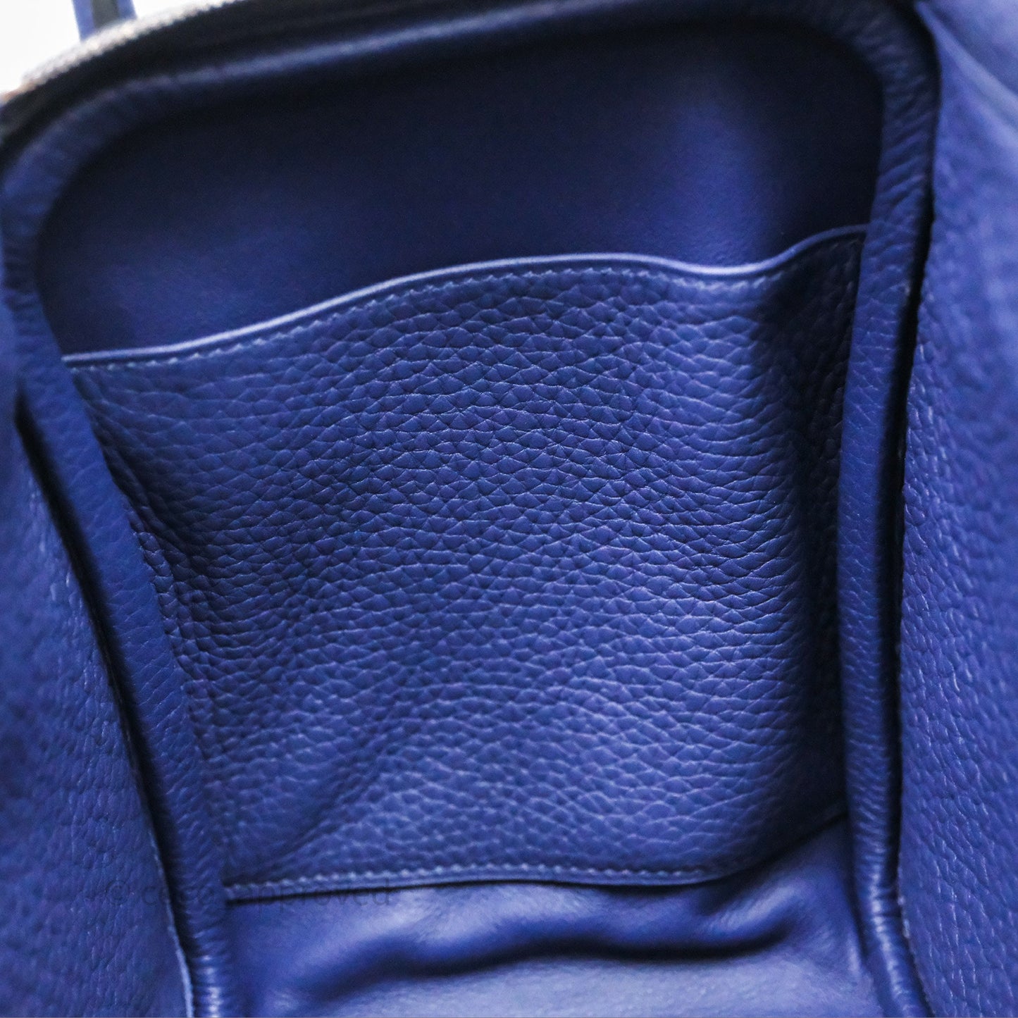 Hermès Lindy 26 Clemence Bleu Encre M3 Palladium Hardware