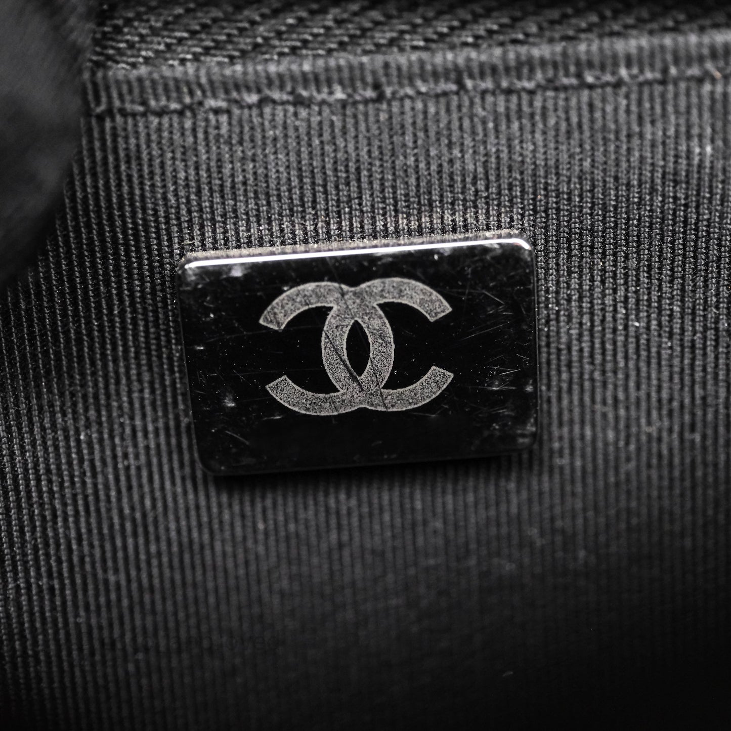 Chanel Quilted Wallet on Chain WOC Patent Leather So Black