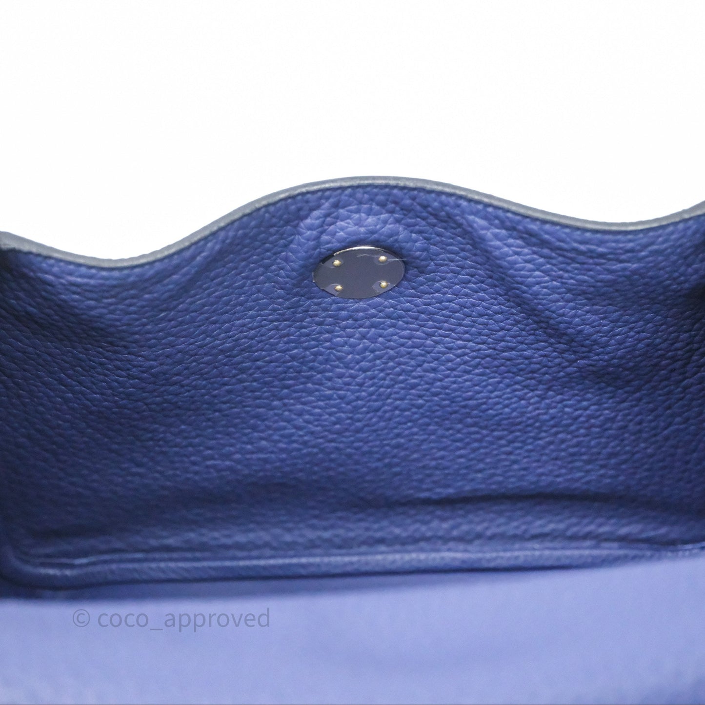 Hermès Lindy 26 Clemence Bleu Encre M3 Palladium Hardware