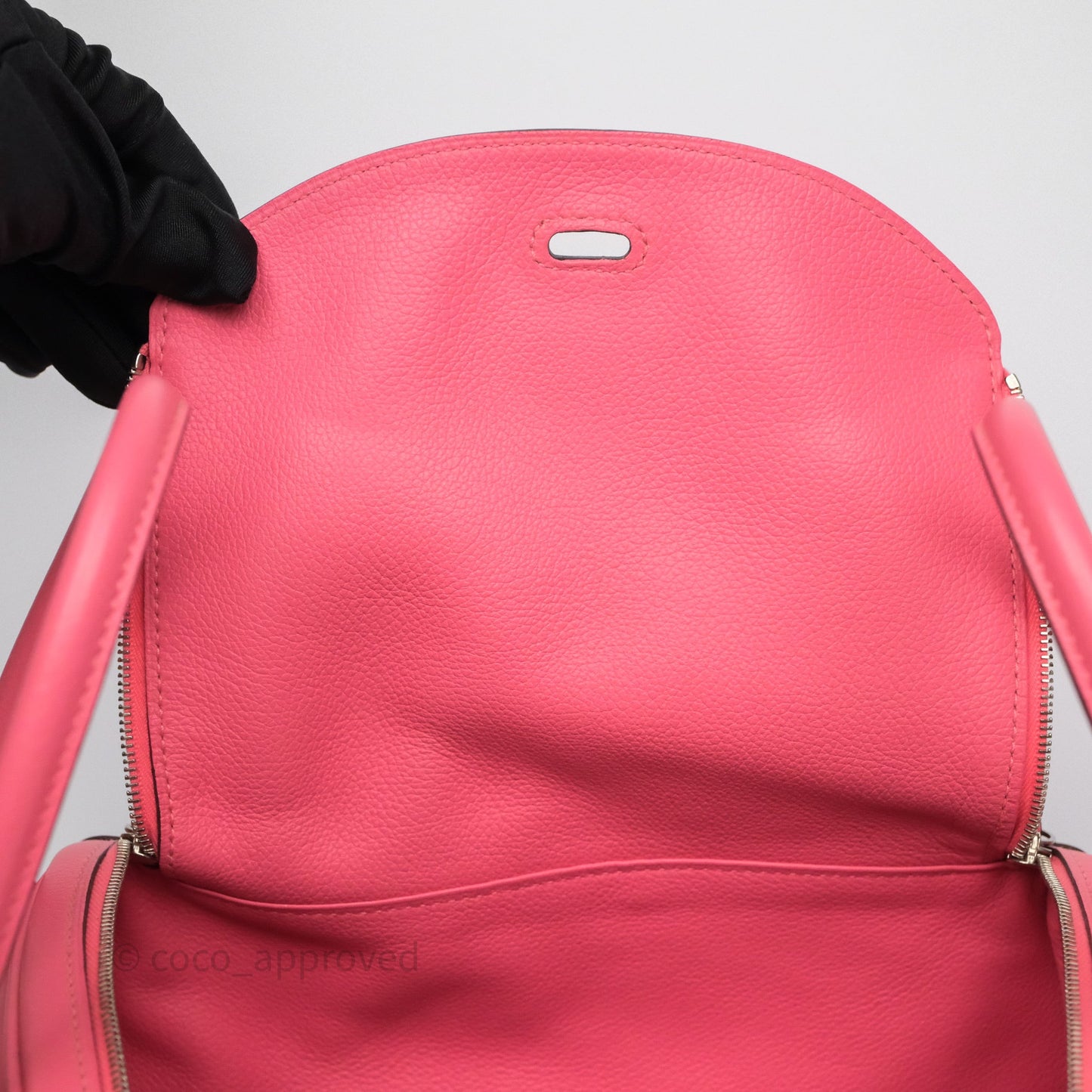 Hermès Lindy 26 Rose Azalée 8W Evercolor Palladium Hardware
