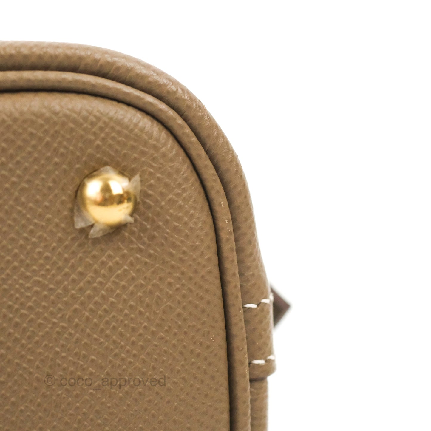 Hermès Bolide 1923 25 Etoupe Epsom Gold Hardware