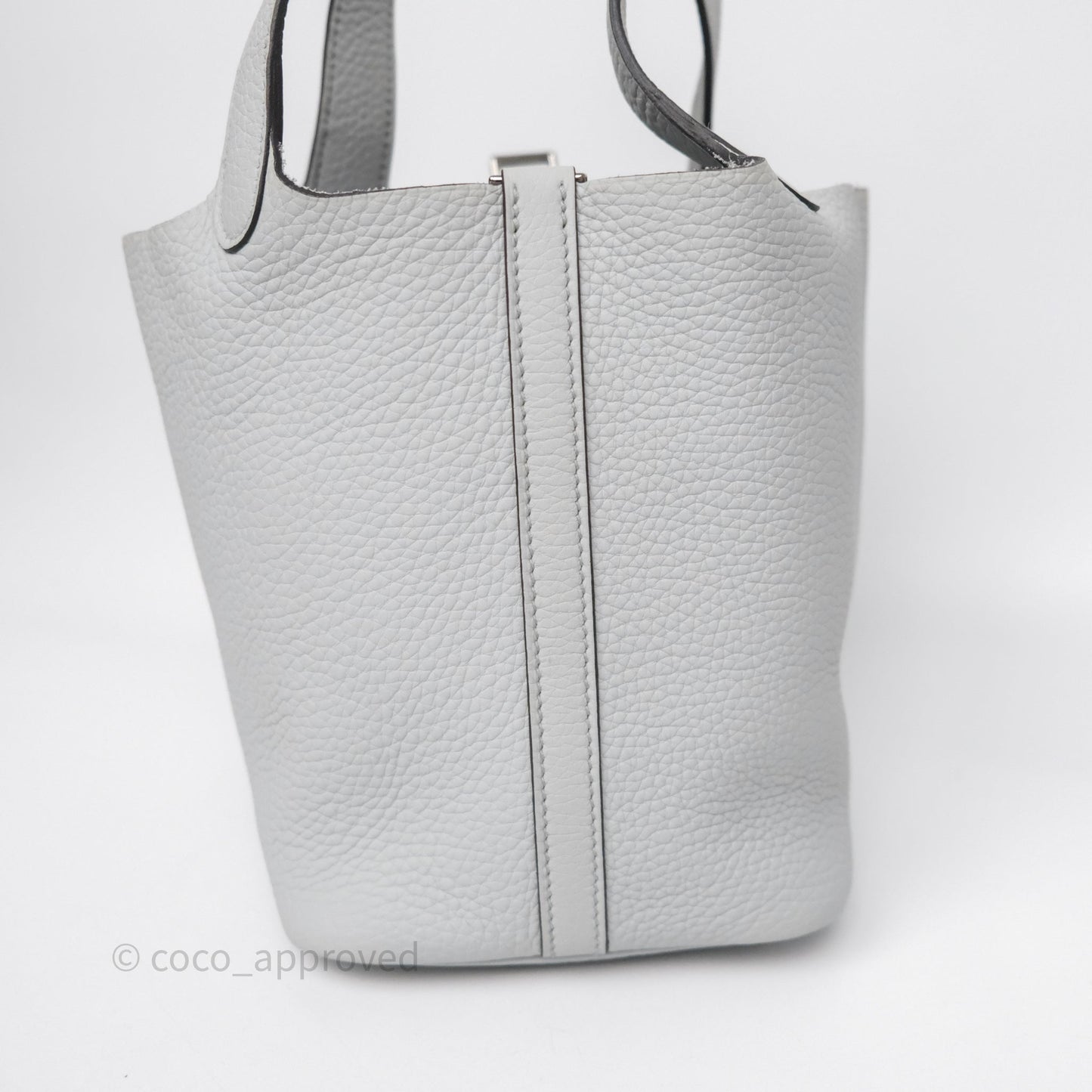 Hermès Picotin Lock 18 Bleu Pale 08 Clemence Palladium Hardware