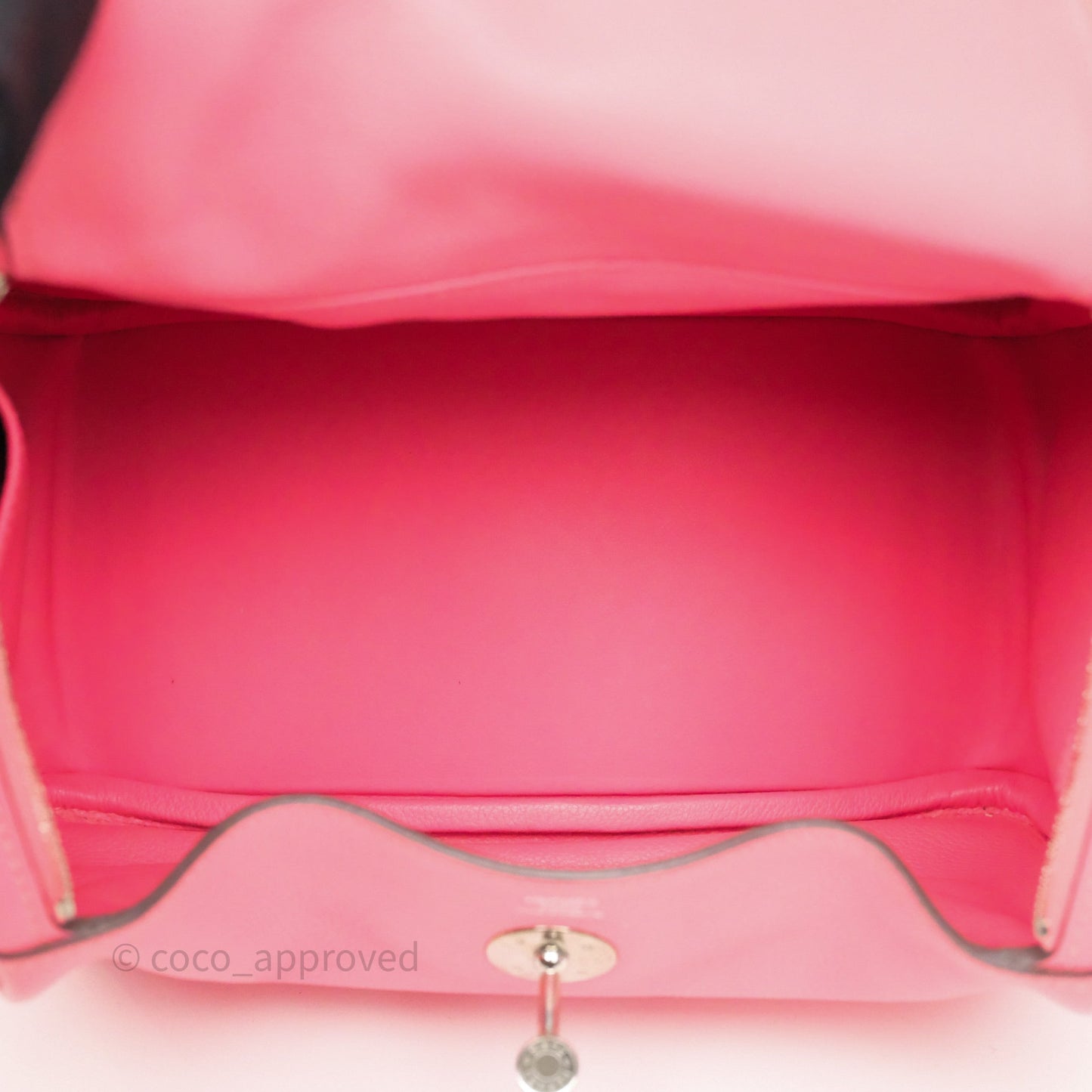 Hermès Lindy 26 Rose Azalée 8W Evercolor Palladium Hardware