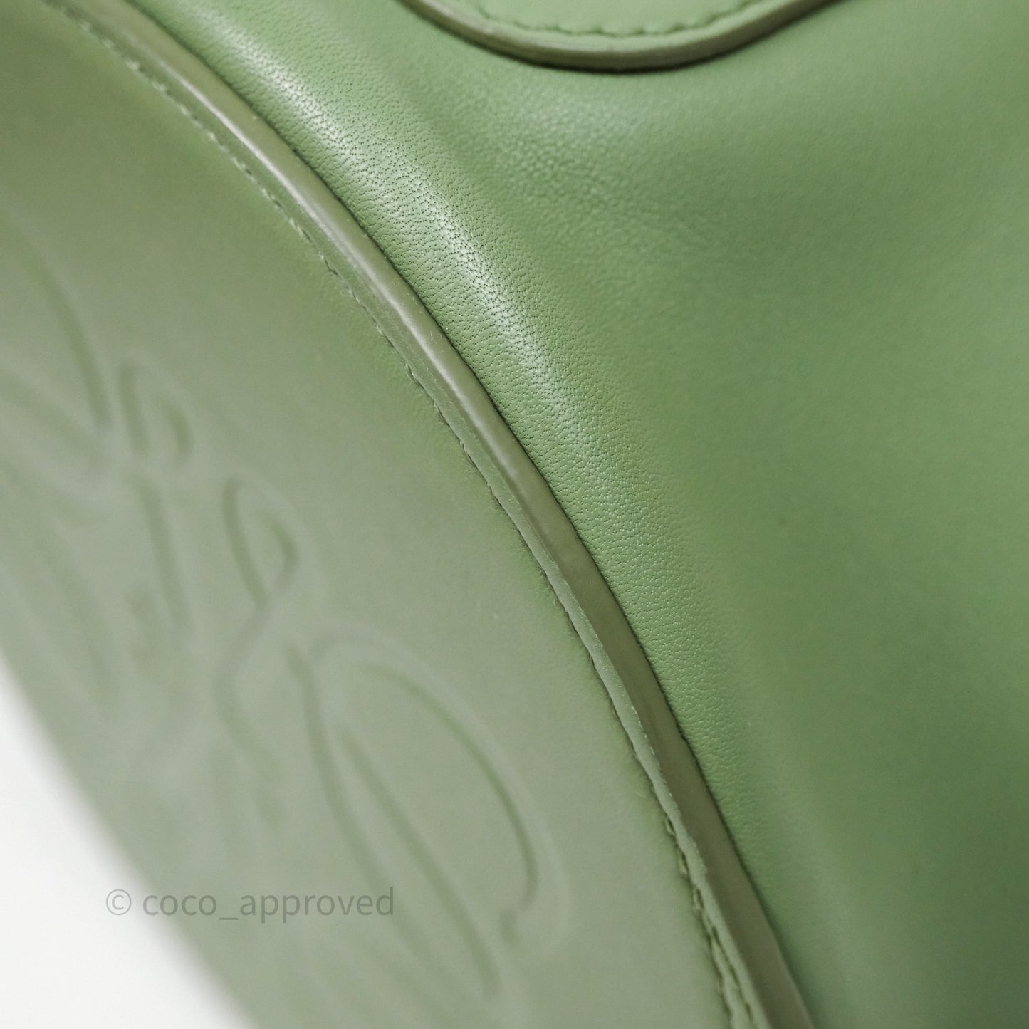 Loewe Sailor Backpack Green Gold Hardware