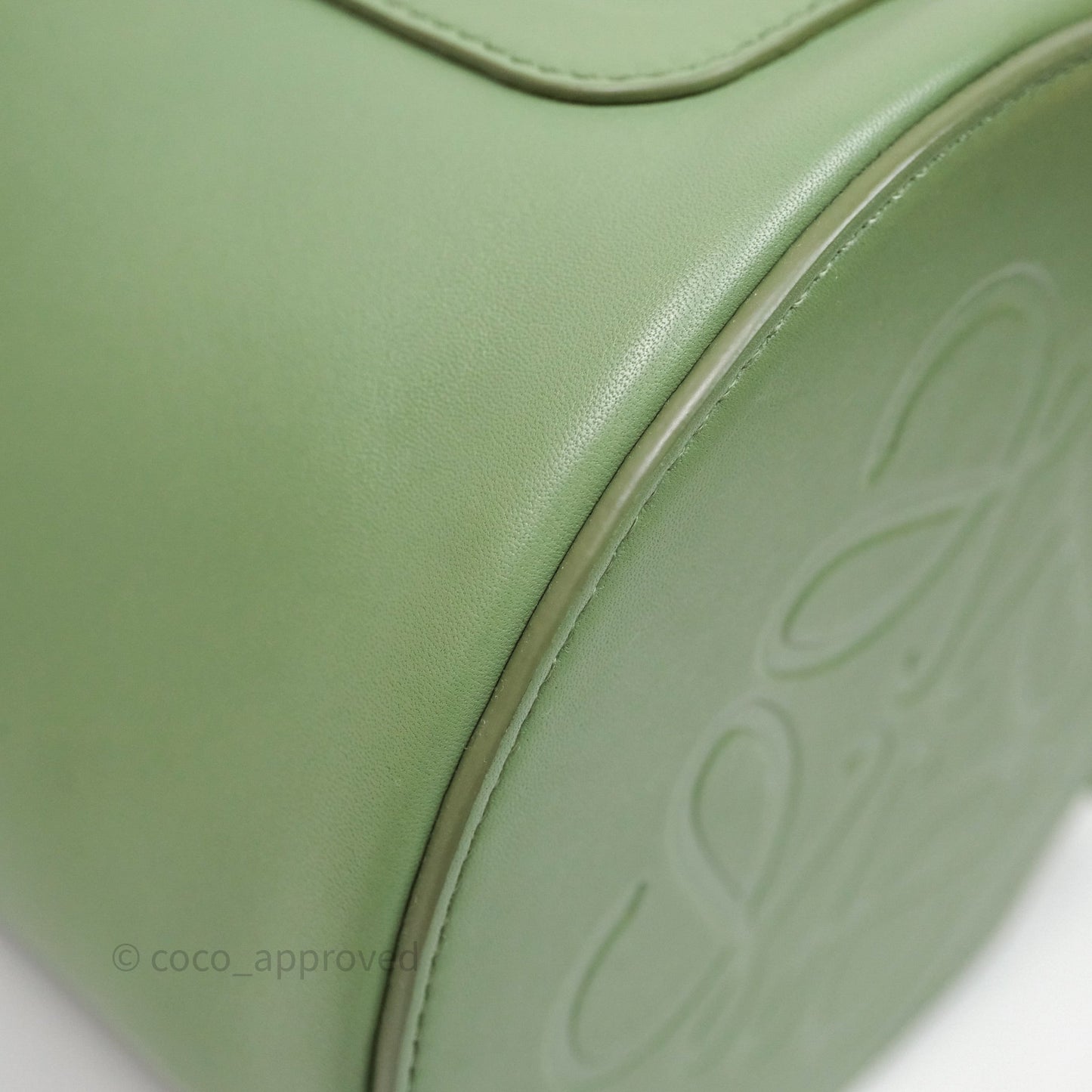 Loewe Sailor Backpack Green Gold Hardware
