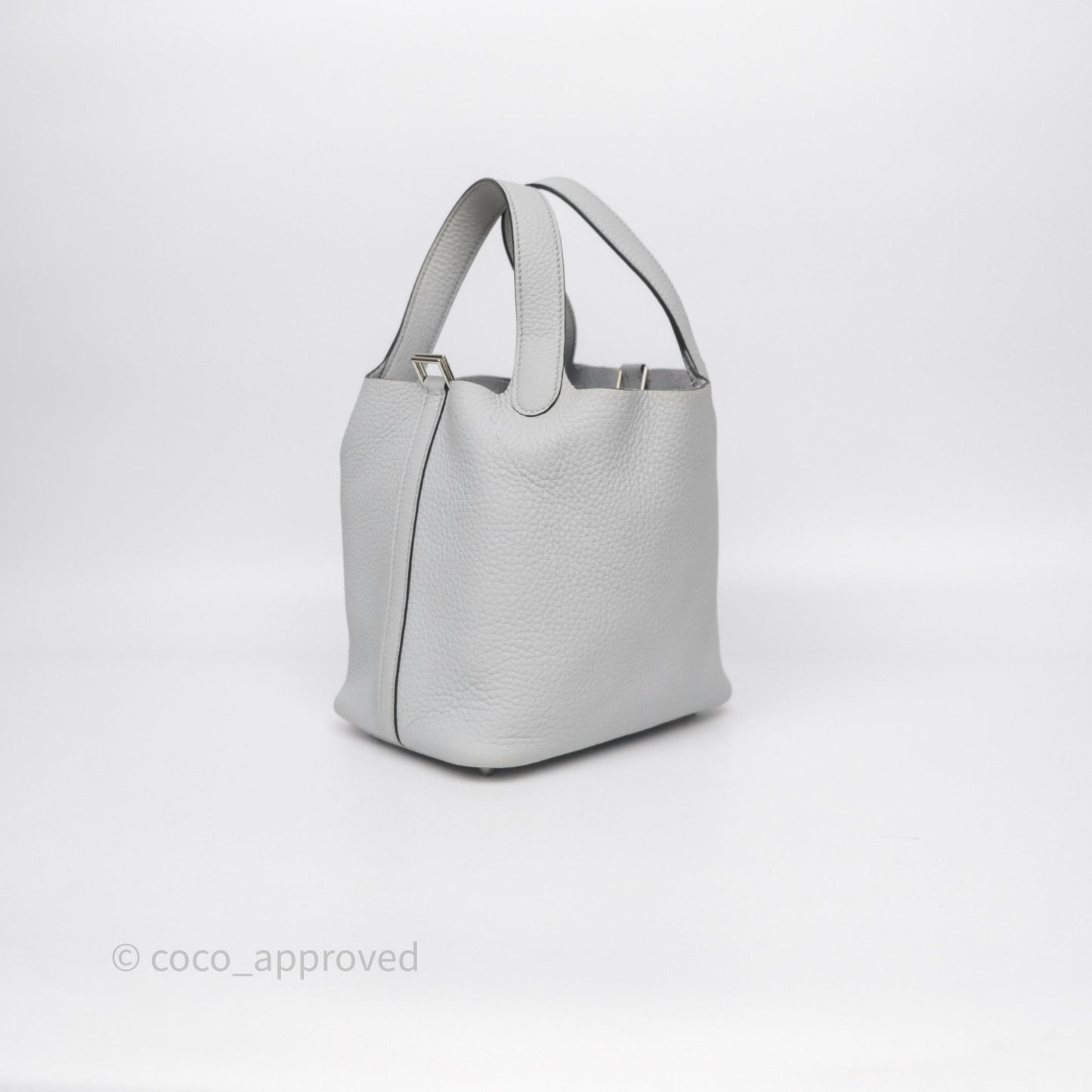 Hermès Picotin Lock 18 Bleu Pale 08 Clemence Palladium Hardware