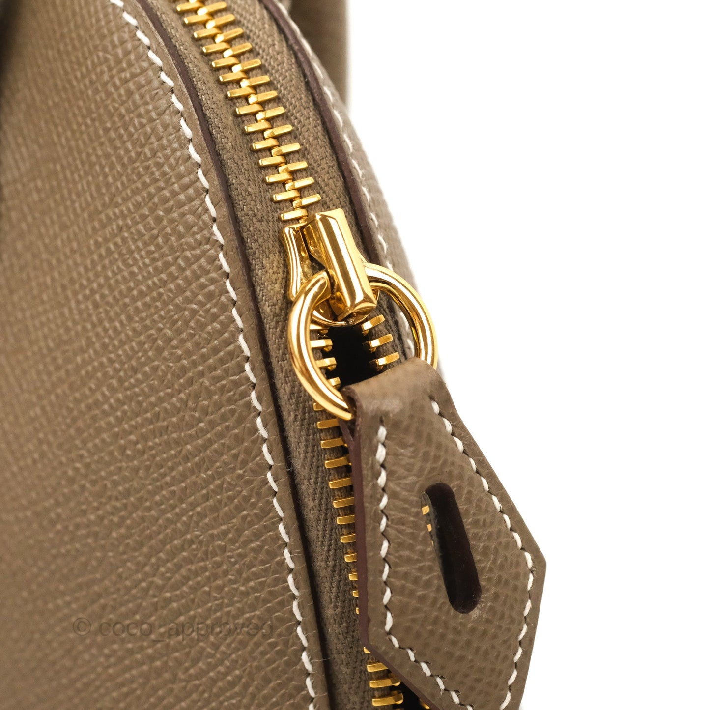 Hermès Bolide 1923 25 Etoupe Epsom Gold Hardware