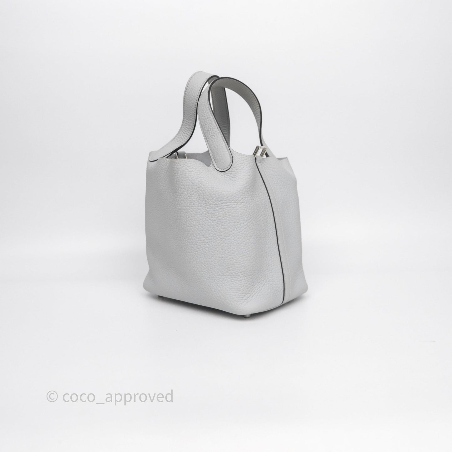 Hermès Picotin Lock 18 Bleu Pale 08 Clemence Palladium Hardware