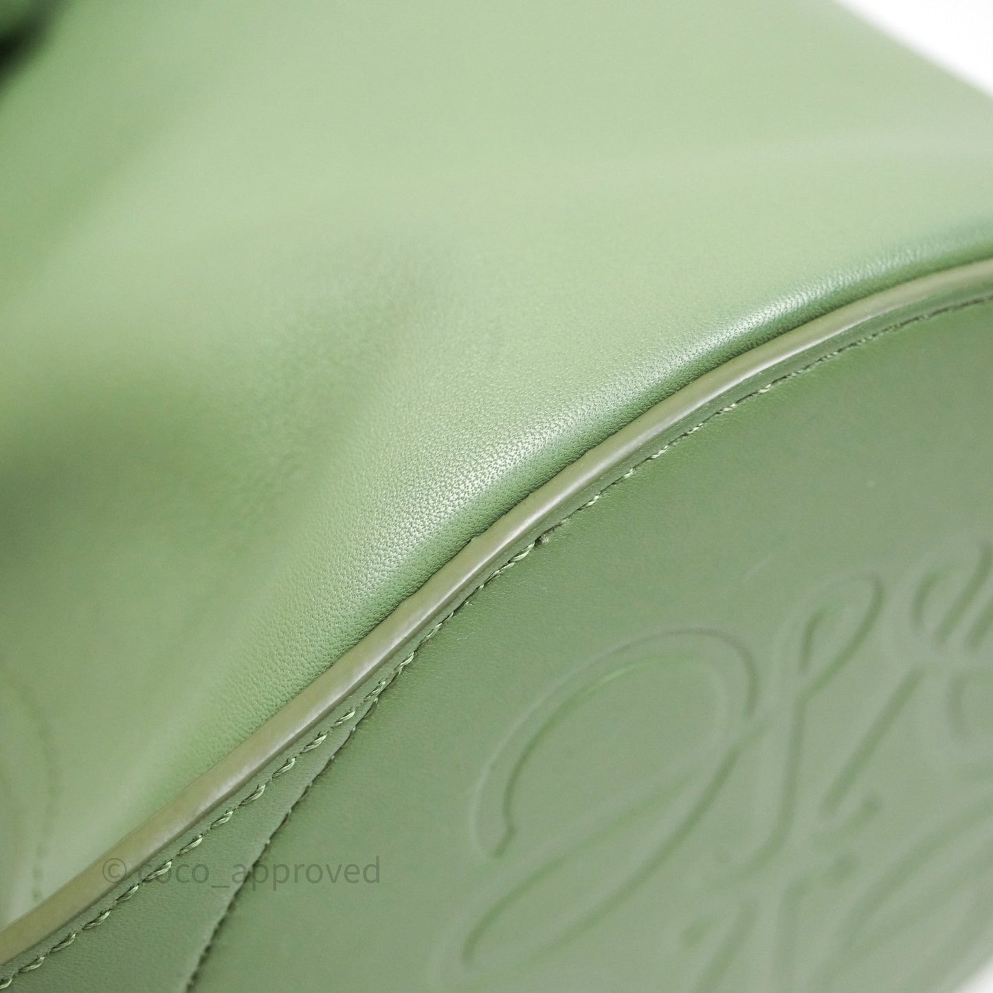 Loewe Sailor Backpack Green Gold Hardware