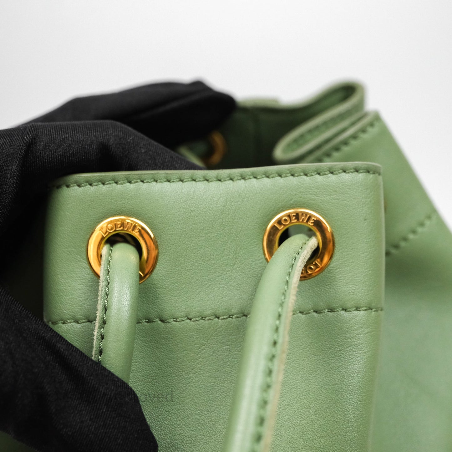 Loewe Sailor Backpack Green Gold Hardware