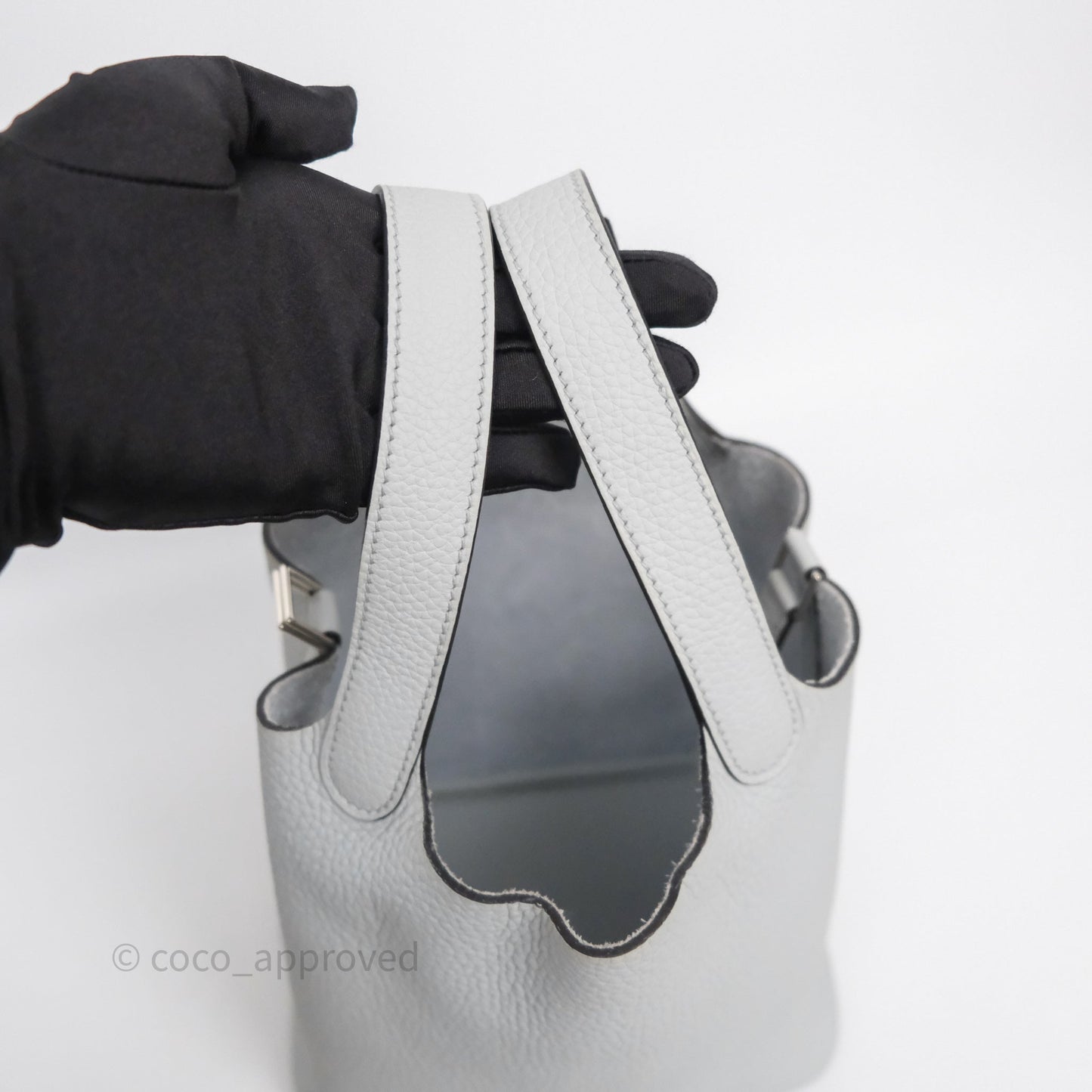 Hermès Picotin Lock 18 Bleu Pale 08 Clemence Palladium Hardware