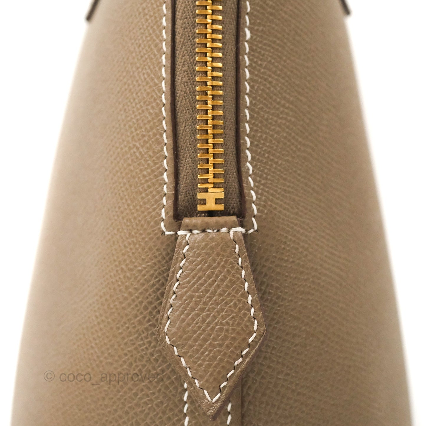 Hermès Bolide 1923 25 Etoupe Epsom Gold Hardware