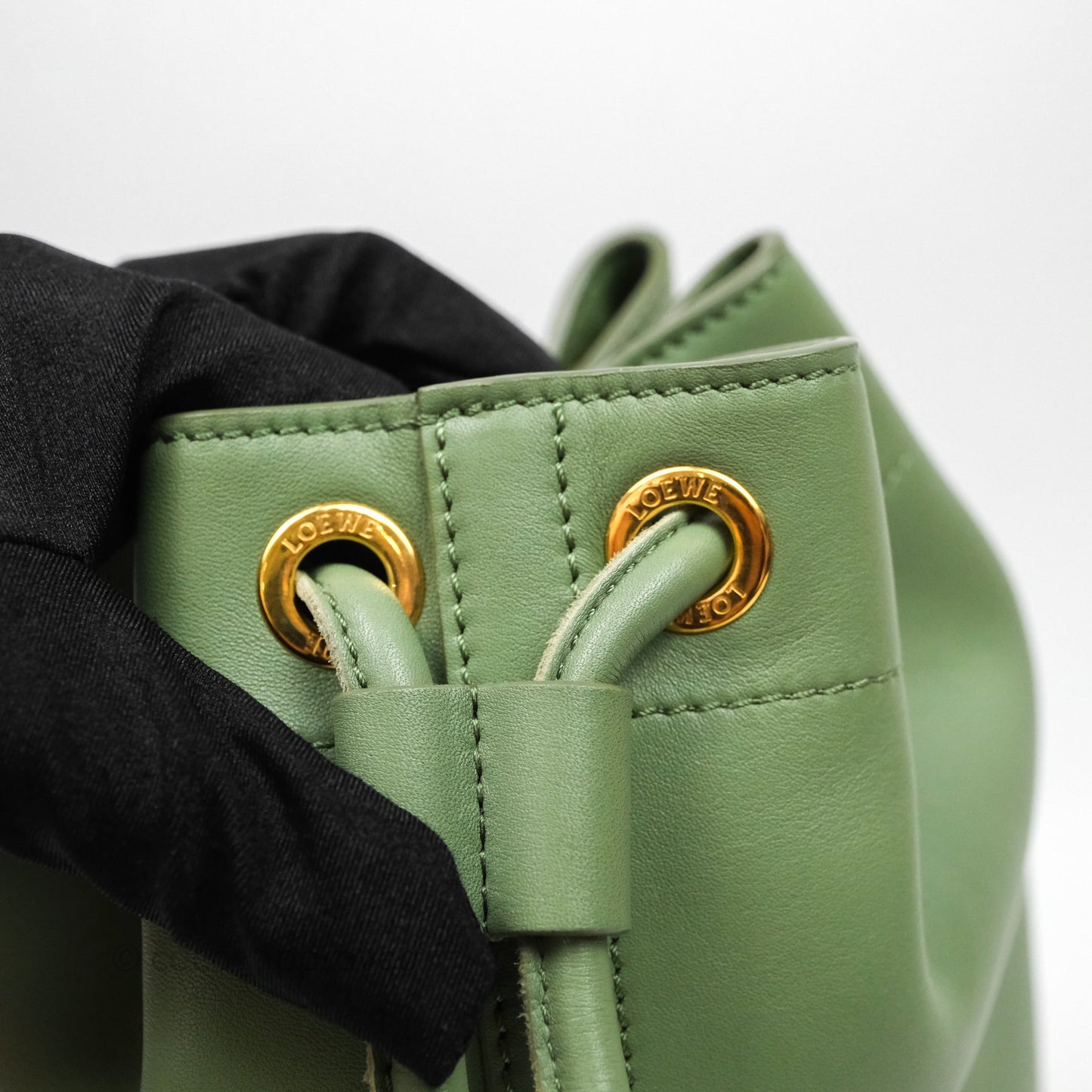 Loewe Sailor Backpack Green Gold Hardware
