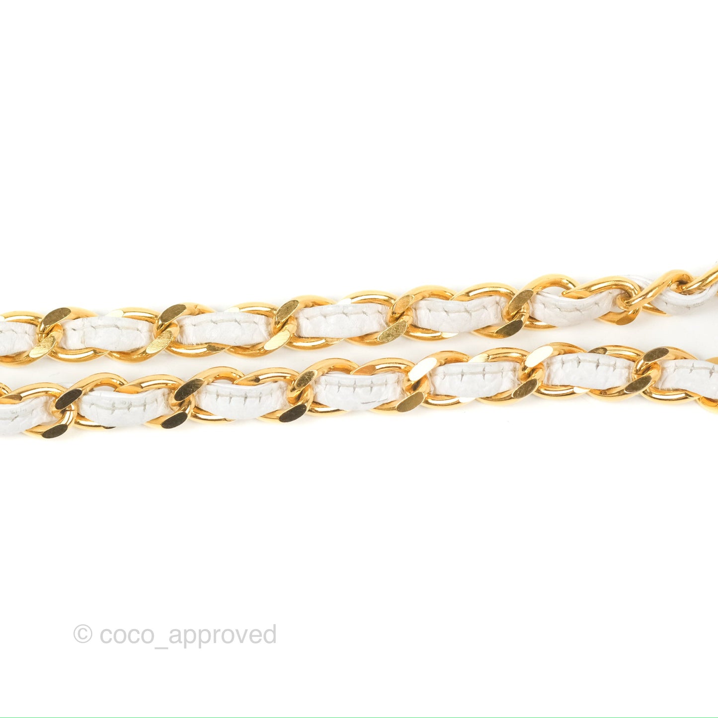 Chanel Chevron Quilted Tassel Camera Case White Caviar Gold Hardware