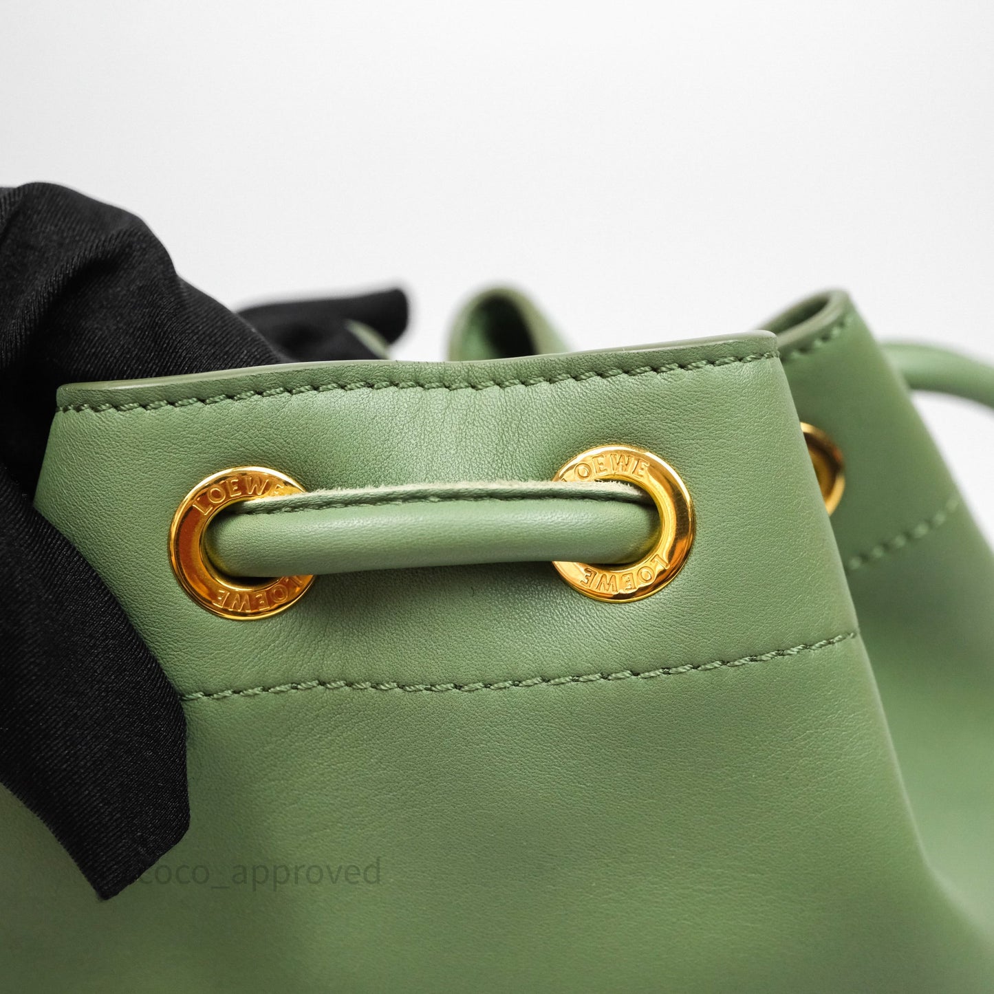 Loewe Sailor Backpack Green Gold Hardware