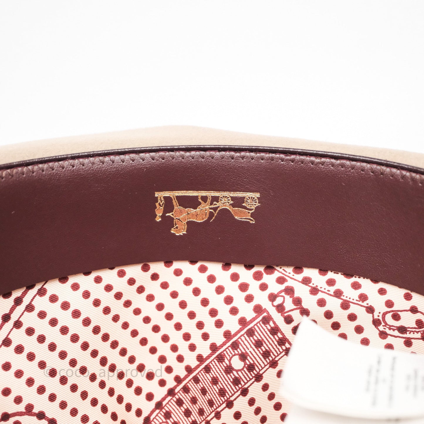 Hermès Rabbit Felt Bow Hat Wool Beige Size 58