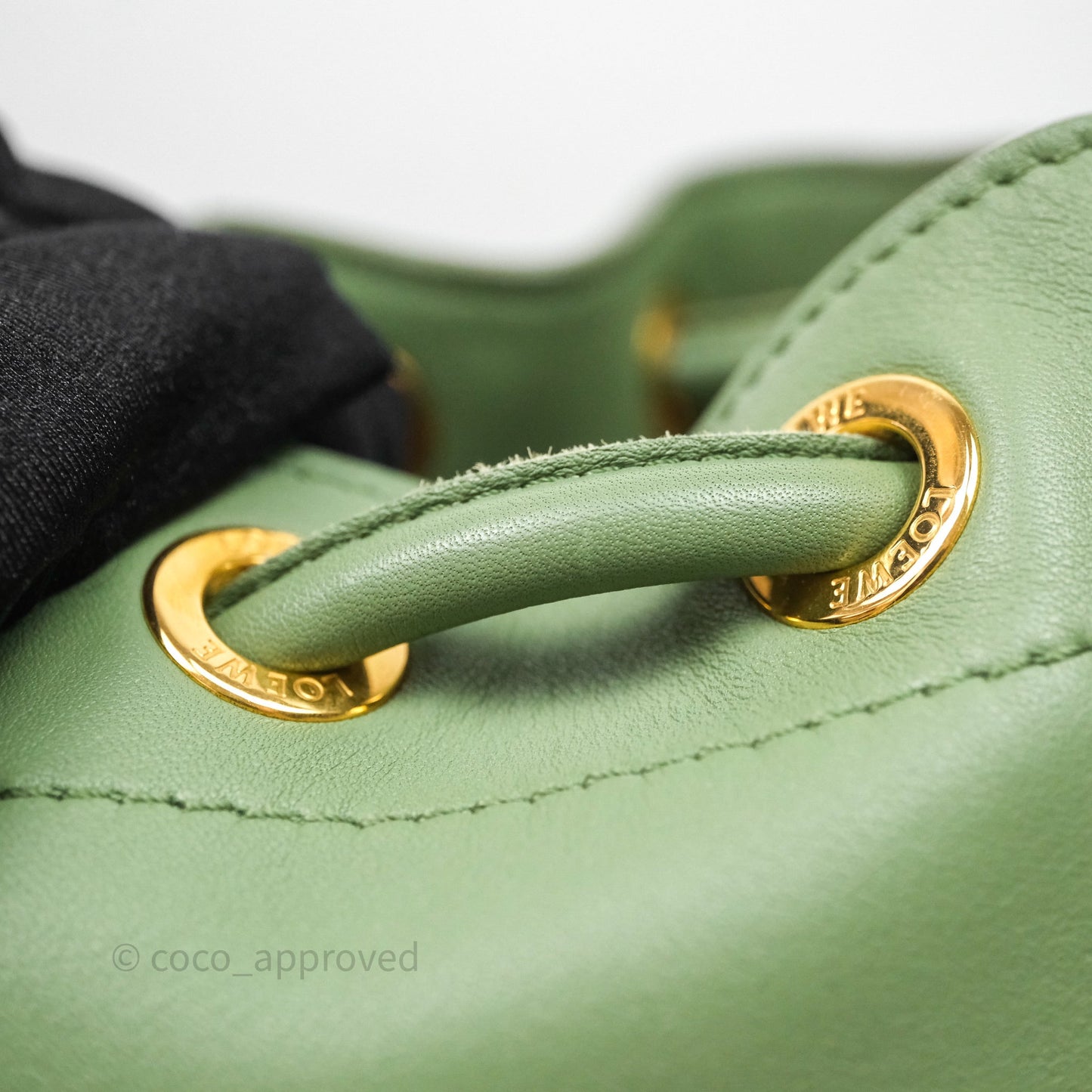 Loewe Sailor Backpack Green Gold Hardware